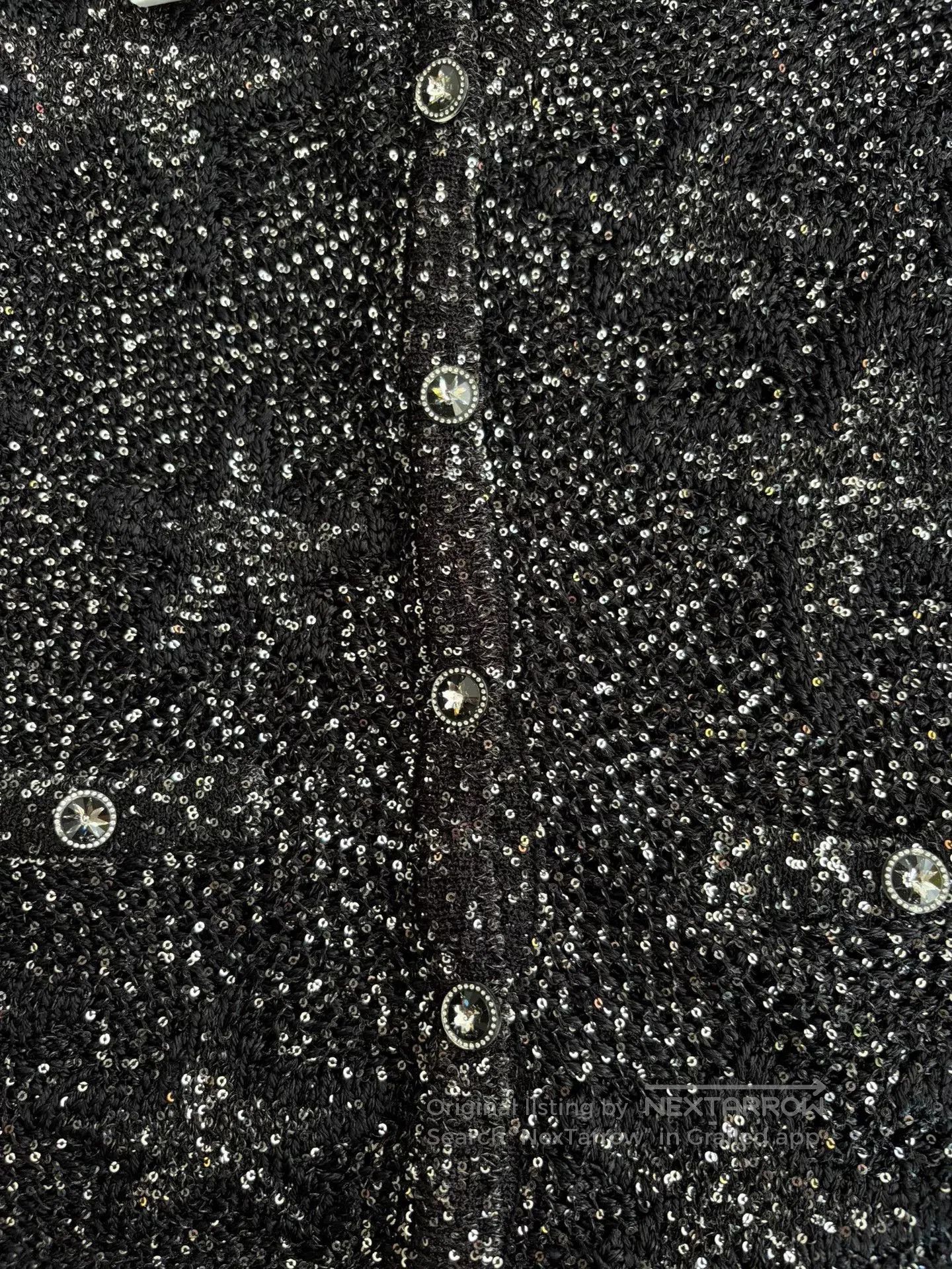 Chanel Chanel 24C Sequin Star Knit Cardigan. Size US XS / EU 42 / 0 - 4 Thumbnail
