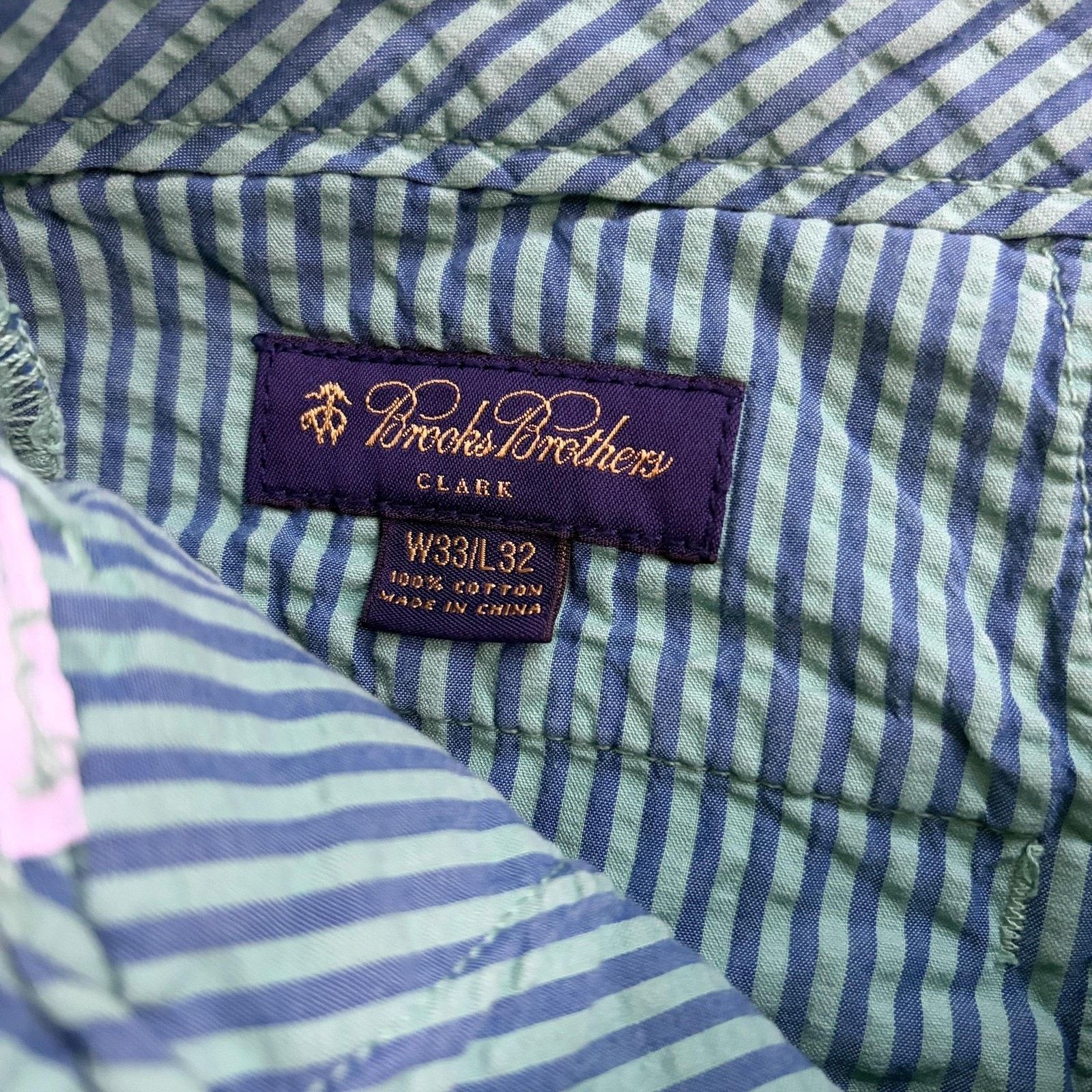 Brooks Brothers Brooks Brothers Chino Pants Mens 33x32 Clark Fit Green Size US 33 - 2 Thumbnail