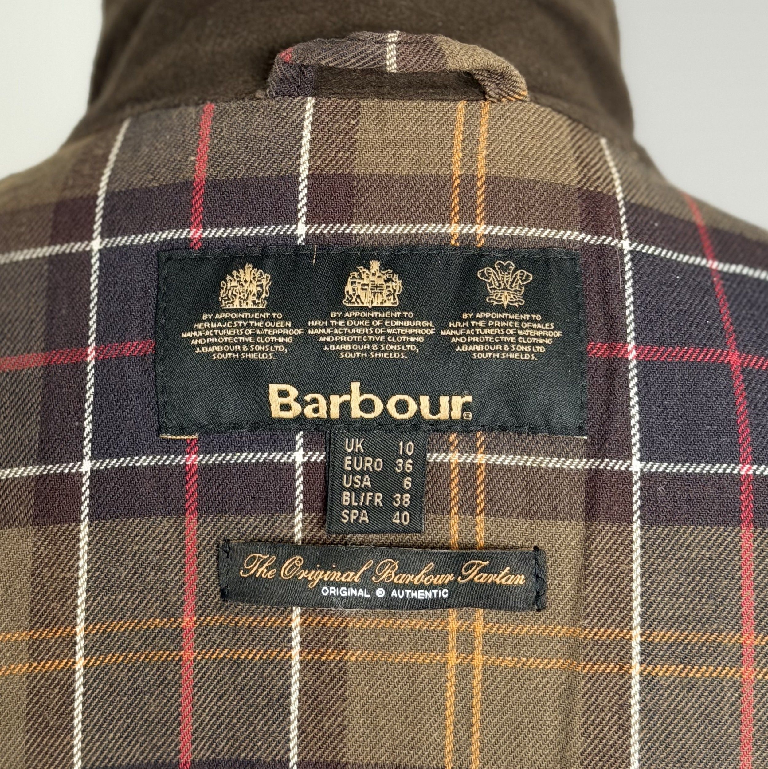 Barbour BARBOUR Quilted Utility Wax Womens Jacket Olive Waxed Cotton Size M / US 6-8 / IT 42-44 - 19 Thumbnail