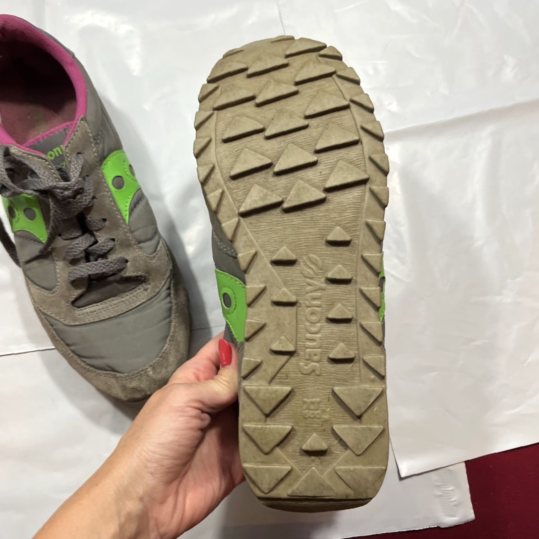 Saucony Saucony Jazz Low Pro Sneakers Women’s Size 11 Gray Green Pink Colorblock Lace Up Athletic Running Shoes Size US 9 / IT 39 - 7 Thumbnail