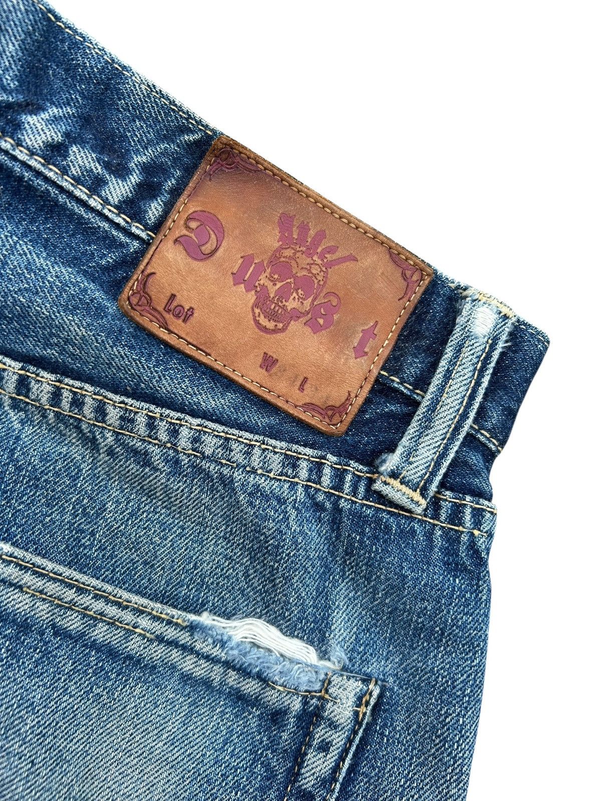 Japanese Brand × Kapital × Vintage Vintage Skull Angel Dust Selvedge Japanese Distressed Denim Size US 32 / EU 48 - 2 Thumbnail