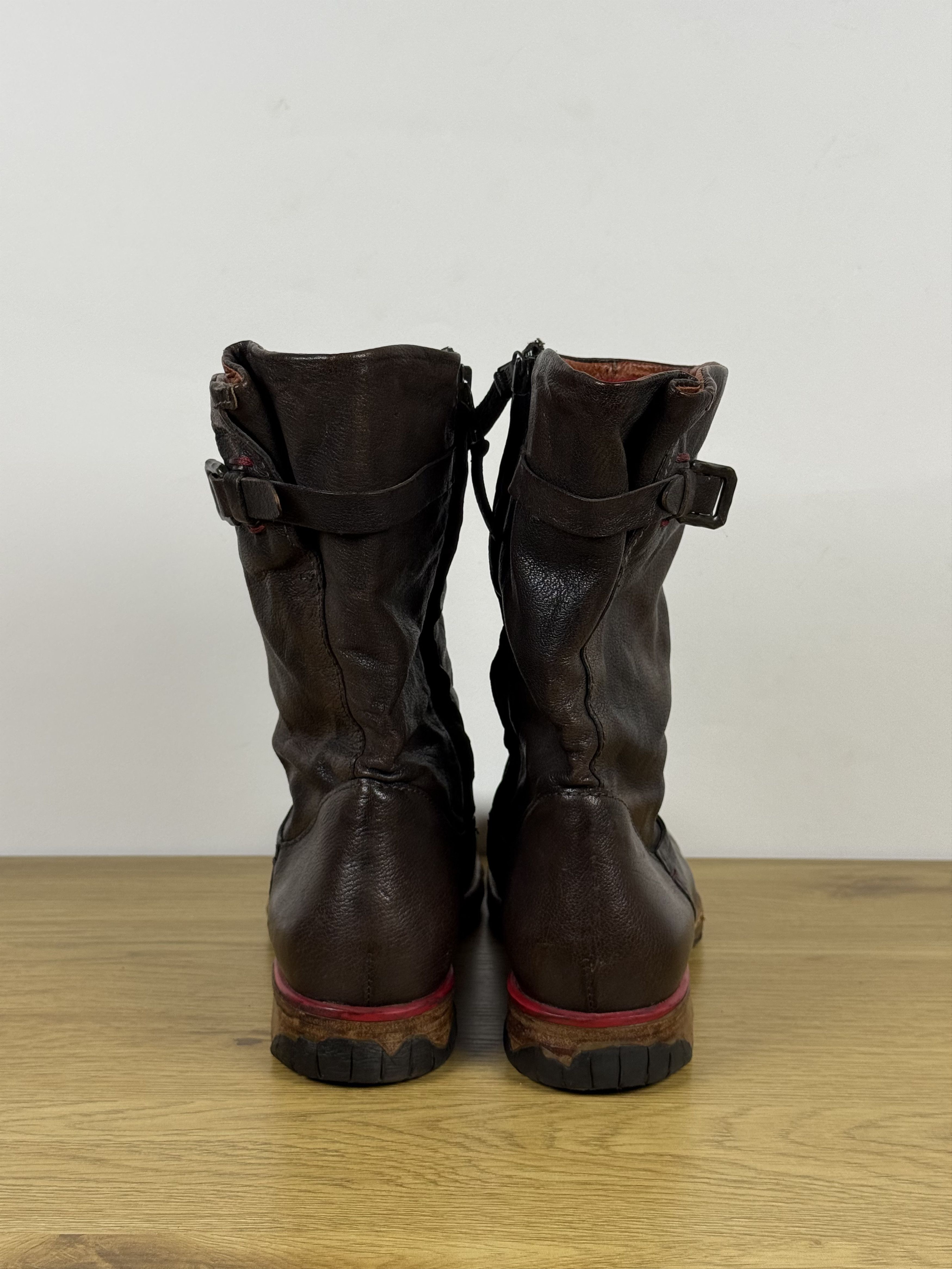 A.S.98 A.S. 98 Leather Zip Boots Avantgarde (42) Size US 9 / EU 42 - 4 Thumbnail