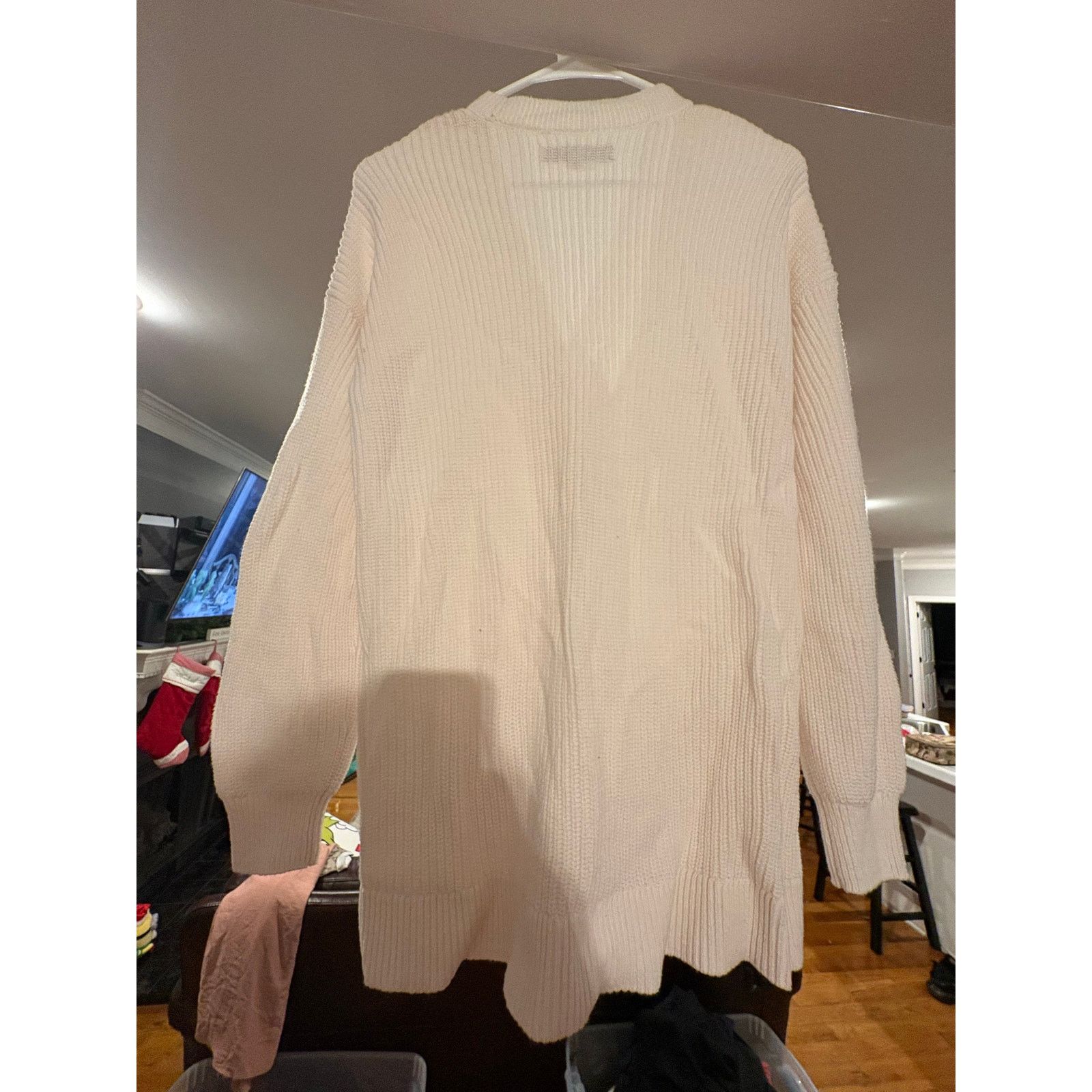 Loft LOFT Women’s Cream Waffle Knit Cardigan Size Small Button Size S / US 4 / IT 40 - 2 Thumbnail