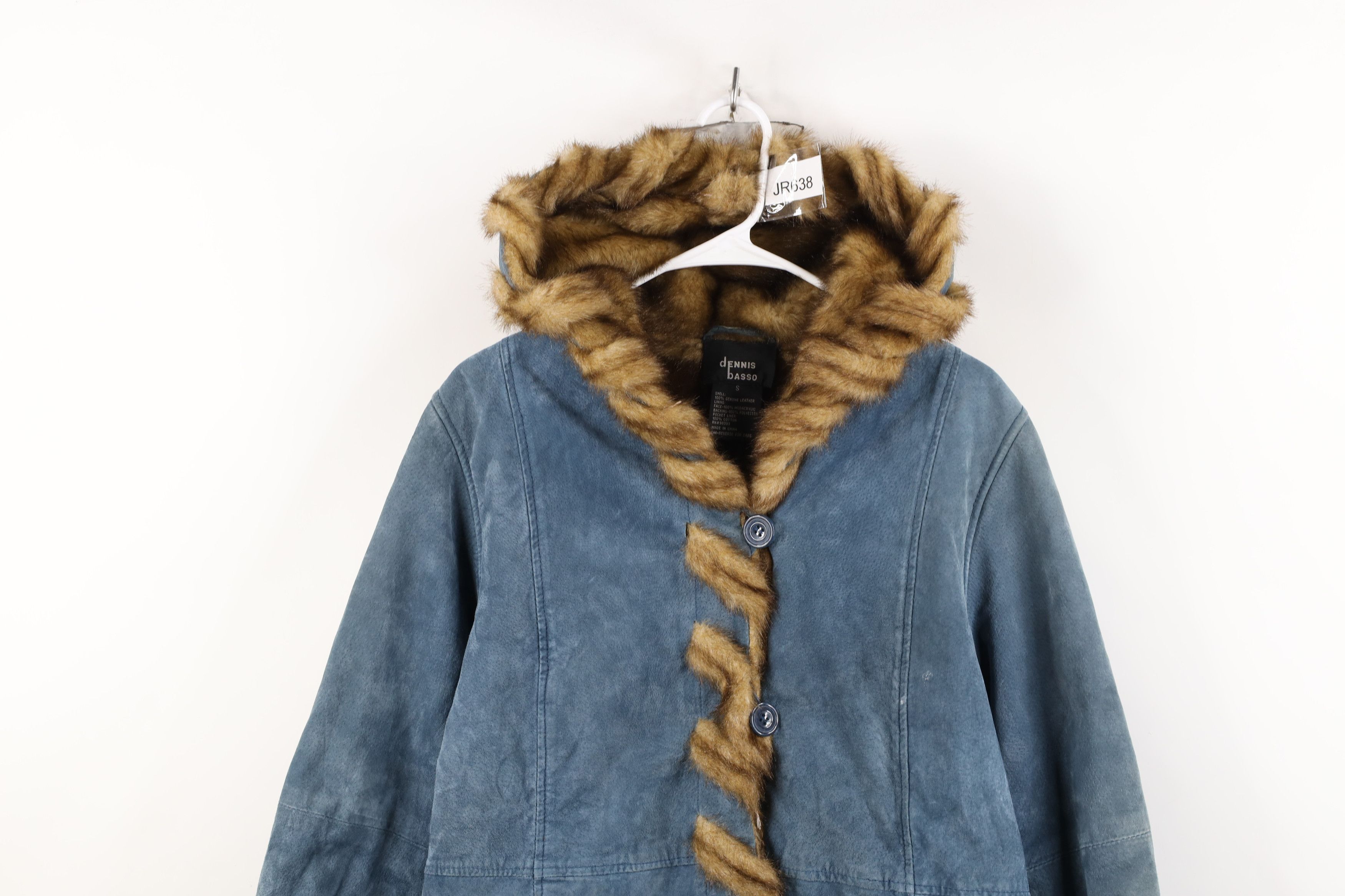 Vintage Vintage 90s Streetwear Suede Leather Hooded Pennylane Jacket Size S / US 4 / IT 40 - 2 Thumbnail