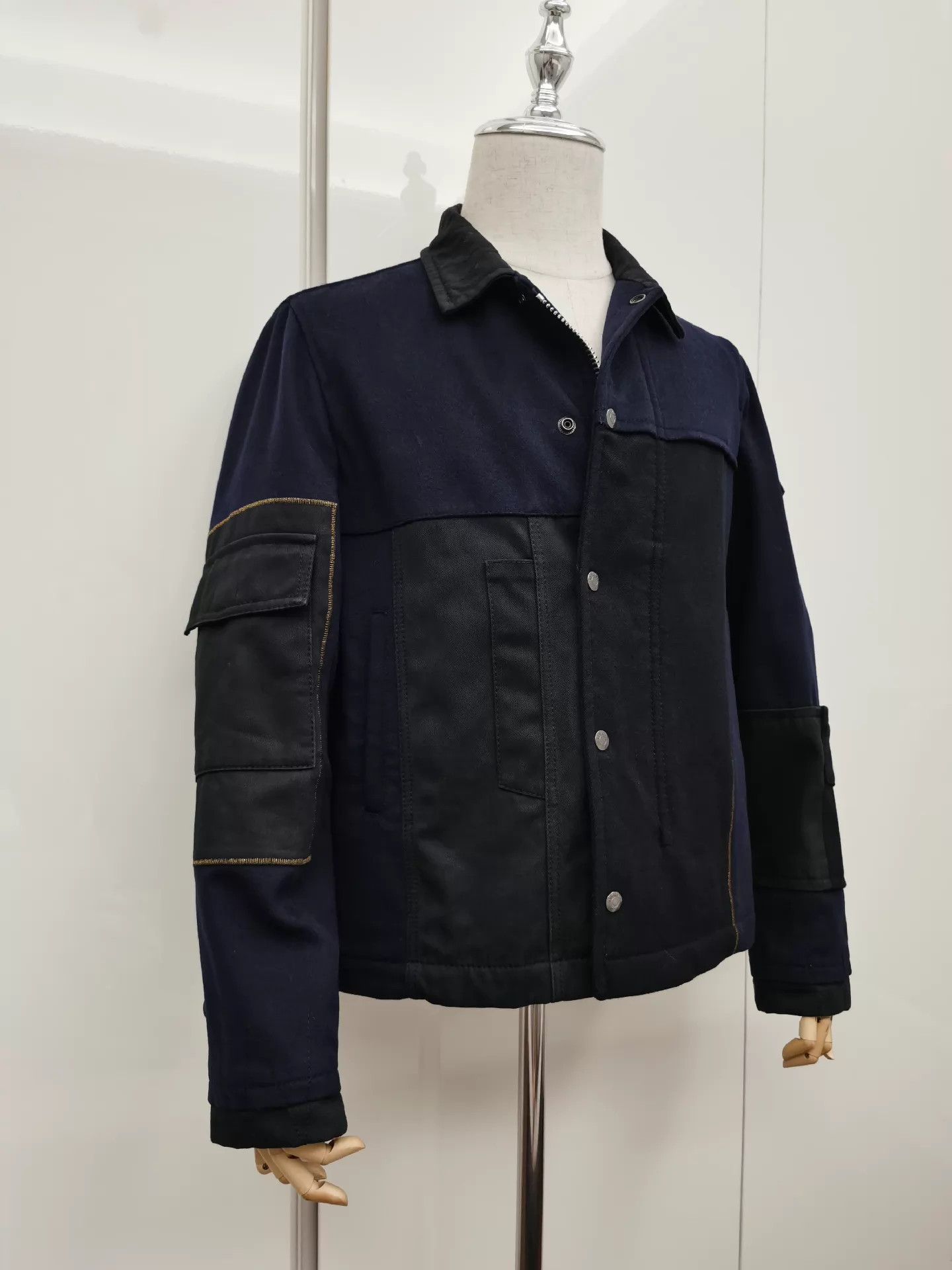 Valentino Valentino Mixed Fabric Paneled Jacket 48 Size US M / EU 48-50 / 2 - 2 Thumbnail