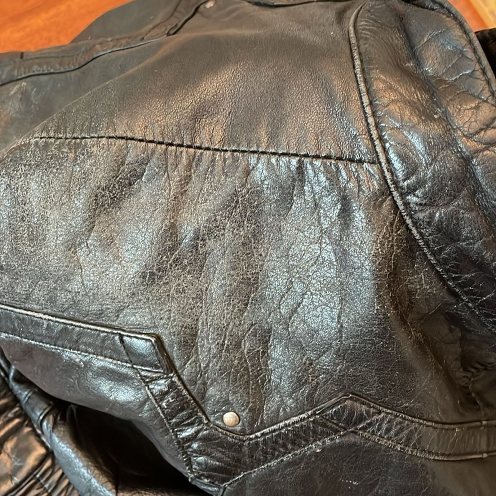 Harley Davidson Vintage Hein Gericke Harley Davidson Leather Jacket Black L Size US L / EU 52-54 / 3 - 7 Thumbnail