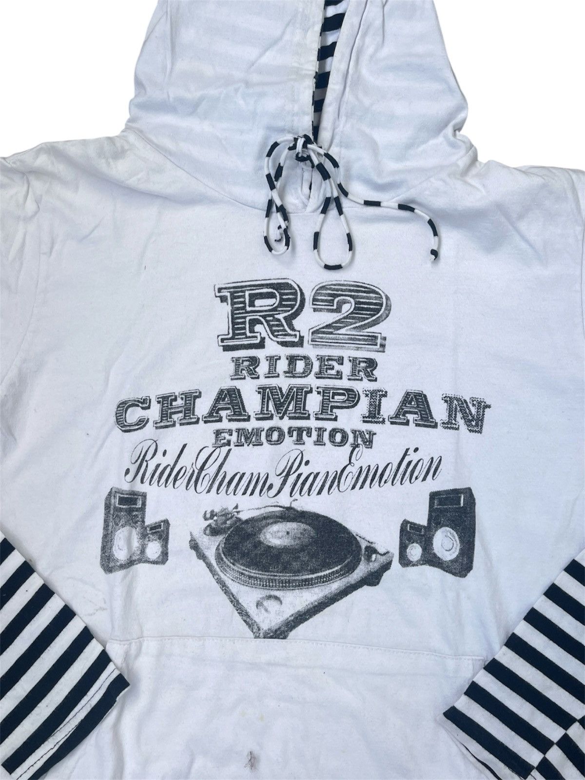 20471120 2000s japanese style archive rider y2k hoodies tee poem Size US XS / EU 42 / 0 - 2 Thumbnail
