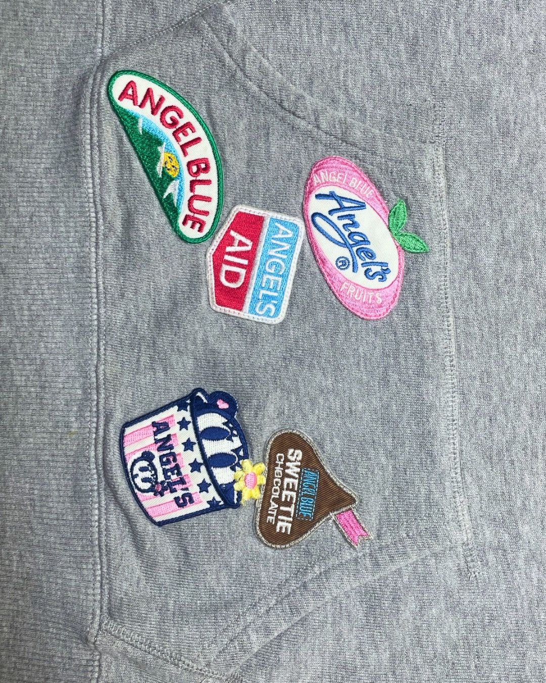 Angel Blue Angel Blue Y2K Graphic Patch Sweater – Grey Size M / US 6-8 / IT 42-44 - 5 Thumbnail