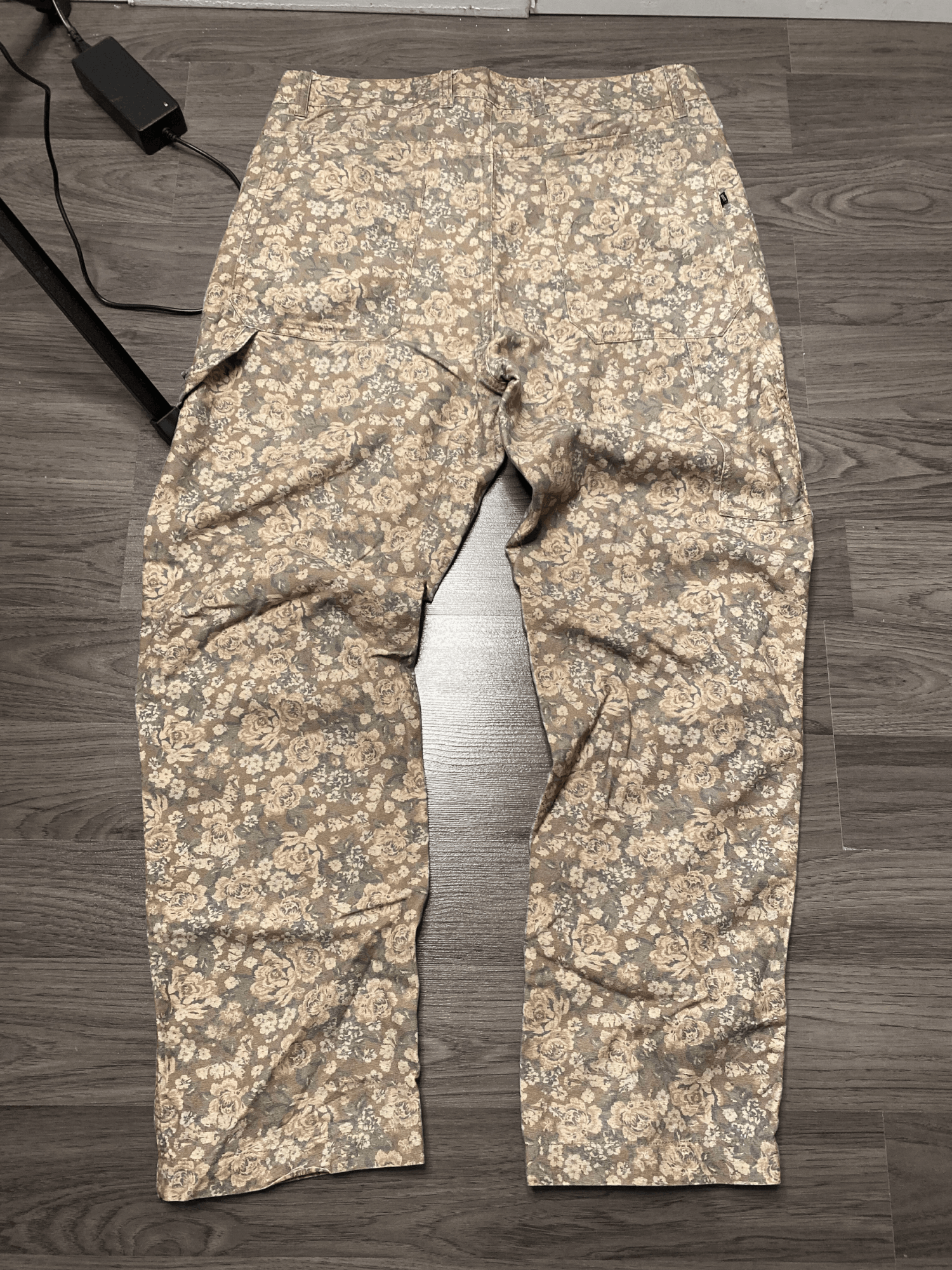 Simons Floral Camo Baggy Carpenter Pants Size US 32 / EU 48 - 2 Thumbnail