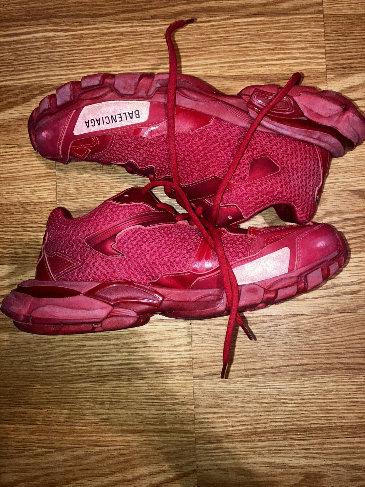 Balenciaga Balenciaga Track 3 Red Size US 8 / EU 41 - 2 Thumbnail
