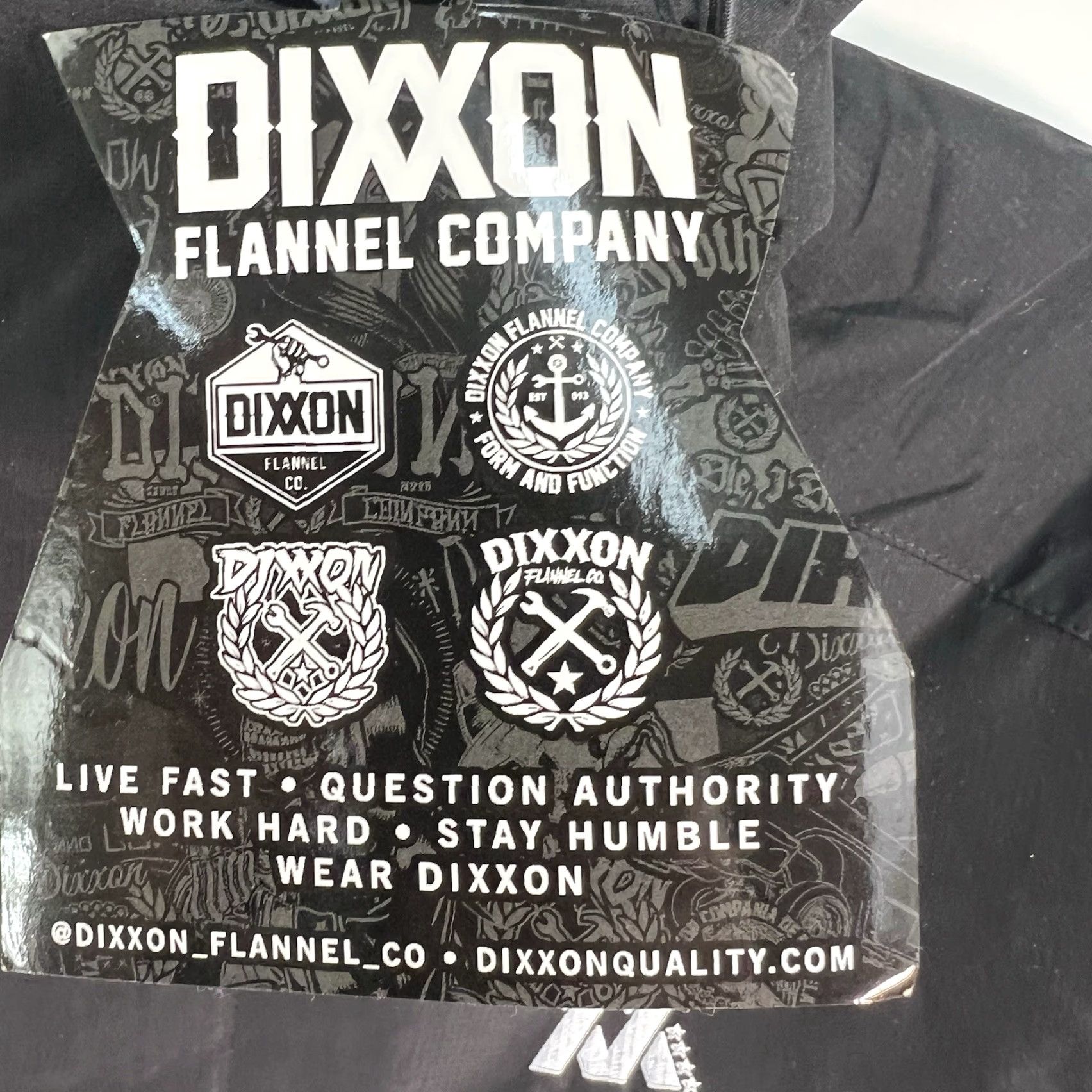 Vintage Dixon Flannel Co Jacket Windbreaker Men’s S Black NWT Polyester Hooded Lined Casual Travel Workwear Size US S / EU 44-46 / 1 - 3 Thumbnail