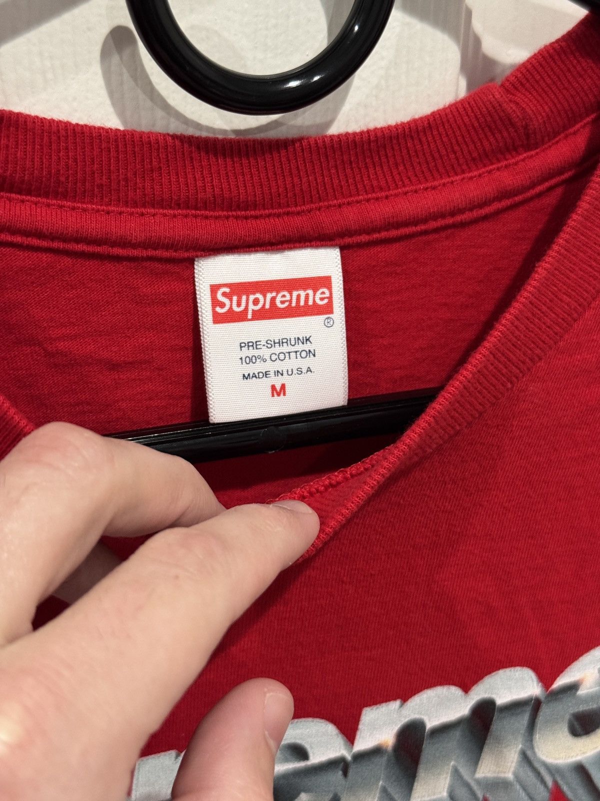 Supreme Supreme Mens Chrome Logo Red T-Shirt Tee Size M Medium Size US M / EU 48-50 / 2 - 6 Thumbnail