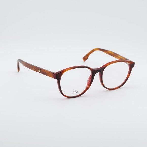 Dior Dior DIORETOILE1 065T 00 Eyeglasses Havana 53mm Square Frame Size ONE SIZE - 7 Thumbnail