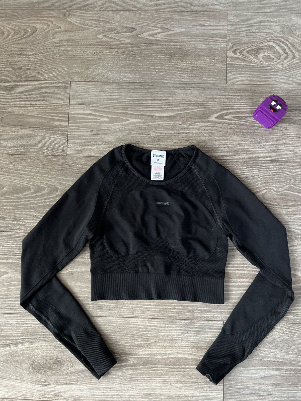 Gymshark ‼️Gymshark Womans Long Sleeve Onyx Straight Fit Gym Top‼️ Size M / US 6-8 / IT 42-44 - 6 Thumbnail