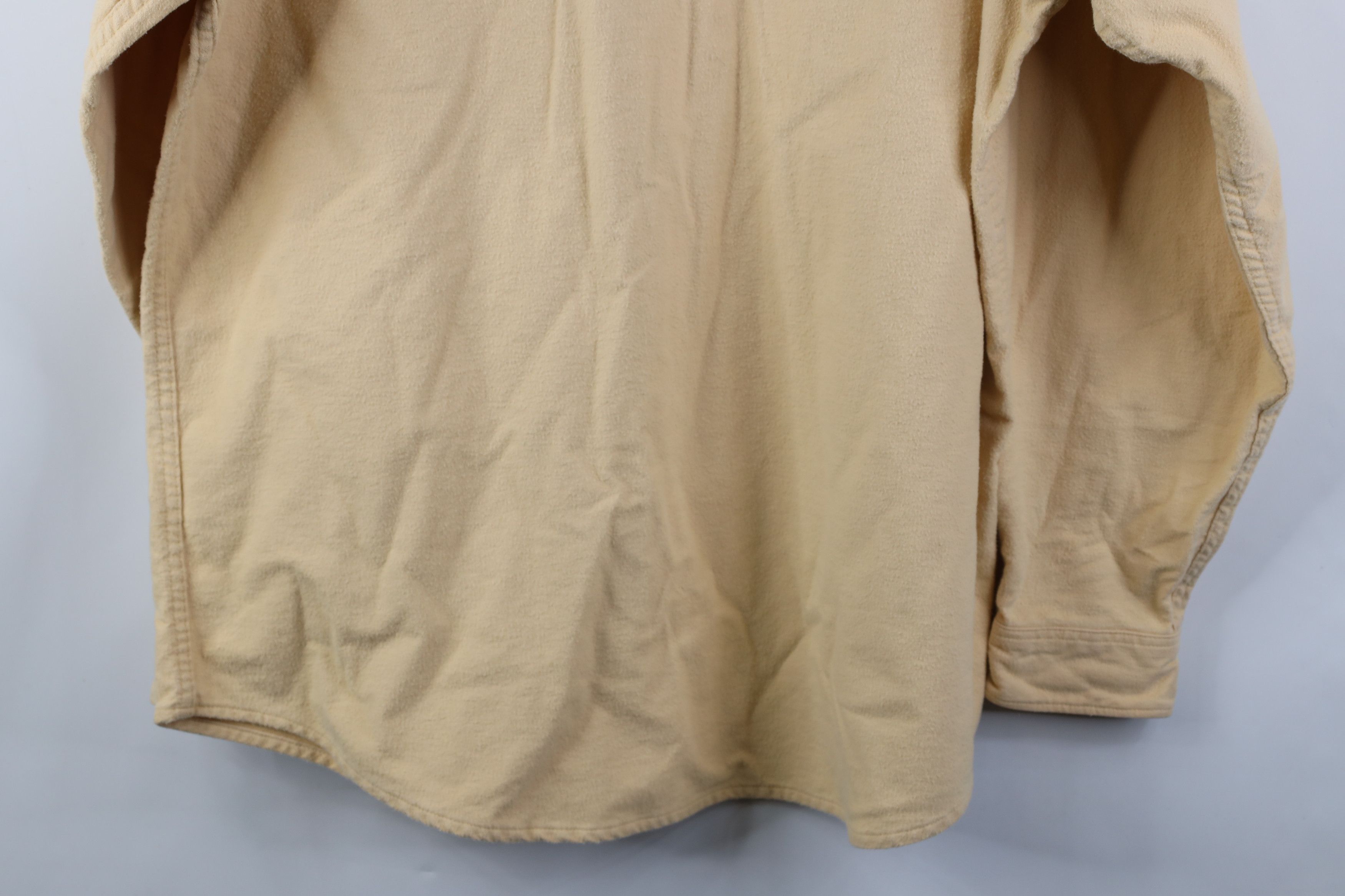 Vintage Vintage 70s Streetwear Chamois Cloth Button Shirt Yellow USA Size US XXL / EU 58 / 5 - 12 Thumbnail