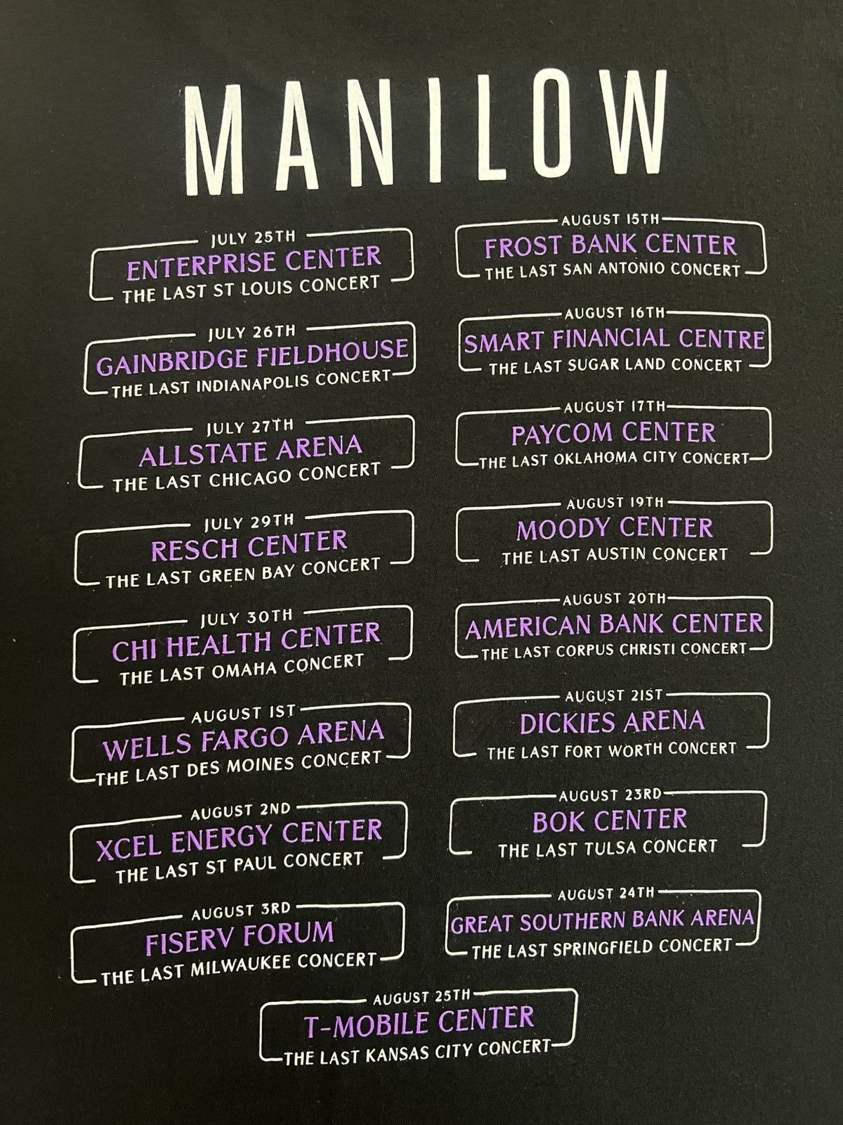 Band Tees Barry Manilow Tour Tee XL Vintage Style Concert Size US XL / EU 56 / 4 - 4 Thumbnail