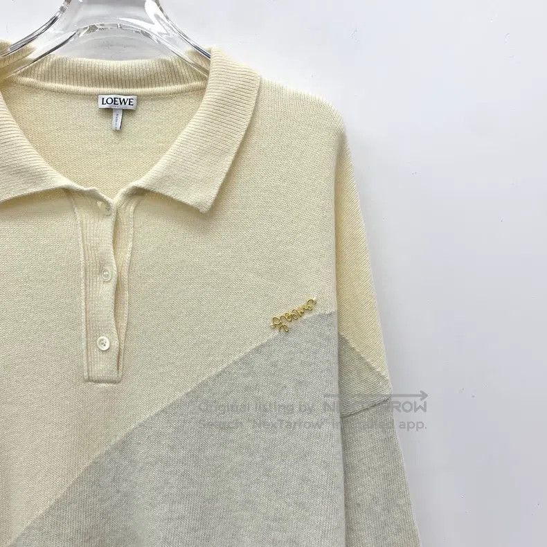 Loewe Loewe Color Block Logo Gold Label Wool Shawl Collar Single Size M / US 6-8 / IT 42-44 - 3 Thumbnail