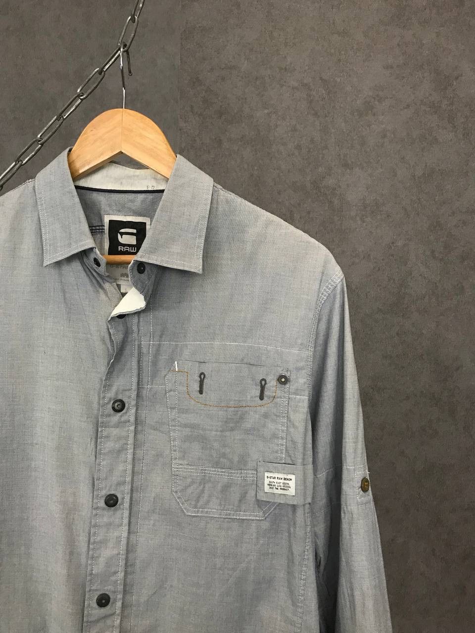 G-Star G Star Raw Y2K streetwear zip shirt Size US L / EU 52-54 / 3 - 2 Thumbnail