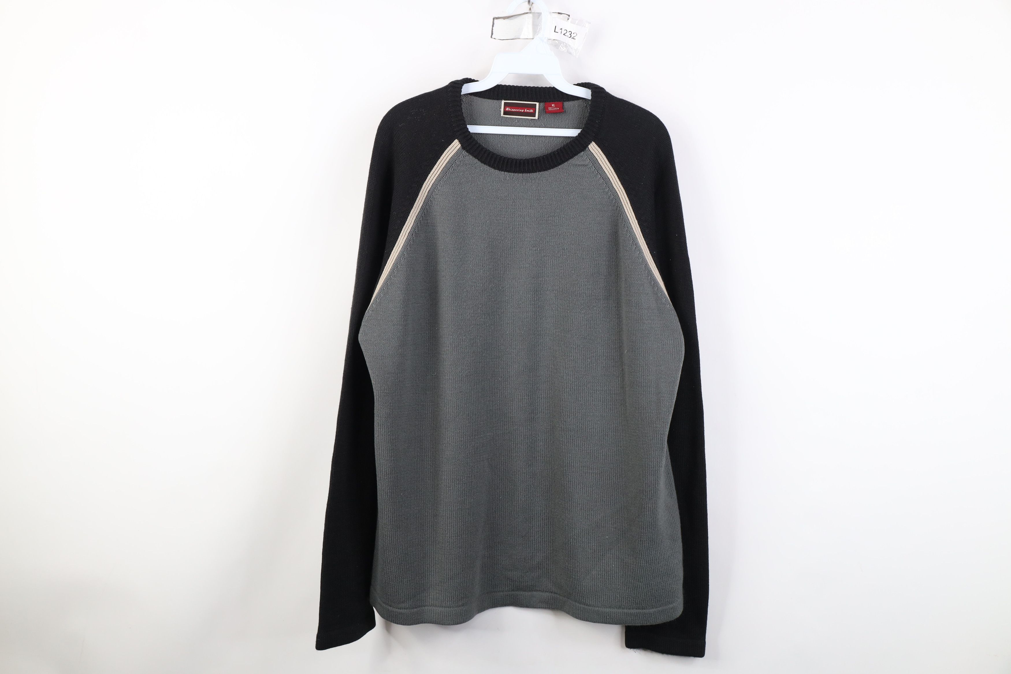 Vintage Vintage 90s Y2K Streetwear Ribbed Knit Crewneck Sweater Size US XL / EU 56 / 4 - 1 Thumbnail