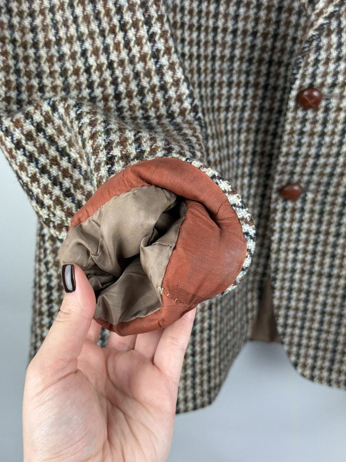 Harris Tweed Harris Tweed Vintage Herringbone Blazer Jacket Sportcoat Size 40R - 11 Thumbnail