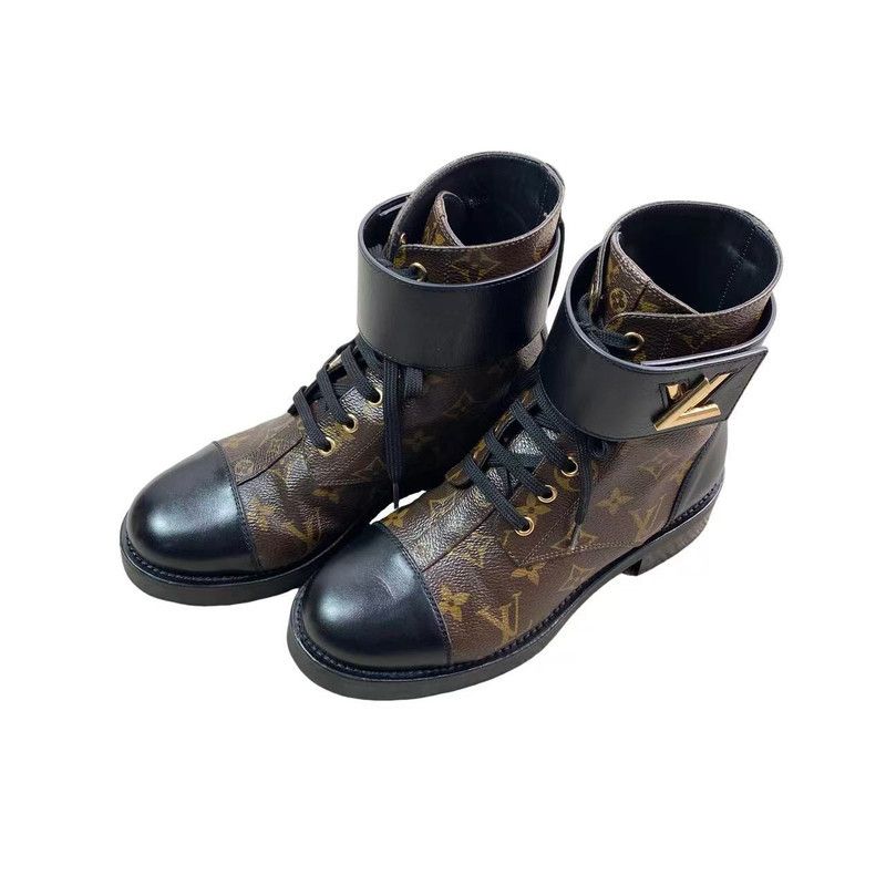 Louis Vuitton Louis Vuitton Wonderland Monogram Canvas Ankle Boots 0079 Size US 6 / IT 36 - 1 Thumbnail