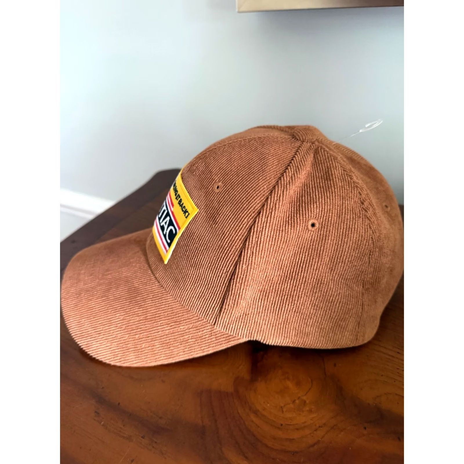 Port Authority VTG Pontiac Adjustable Strapback Corduroy Hat Cap Rare Patch Bring it Back Size ONE SIZE - 2 Thumbnail