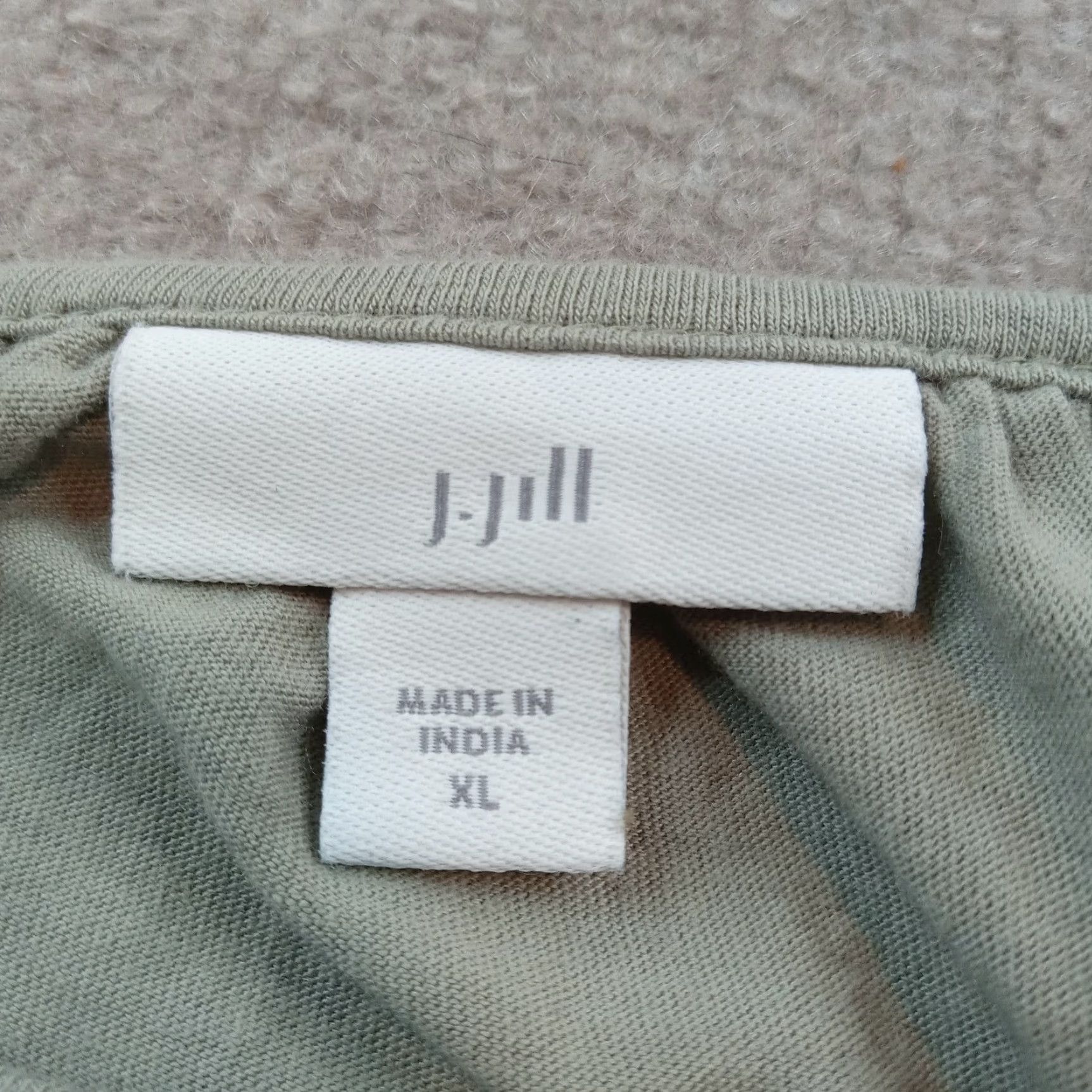 J. Jill J Jill Womens Green Blouse Extra Large Lightweight 3/4 Sleeve Flowy Top Size XL / US 12-14 / IT 48-50 - 6 Thumbnail
