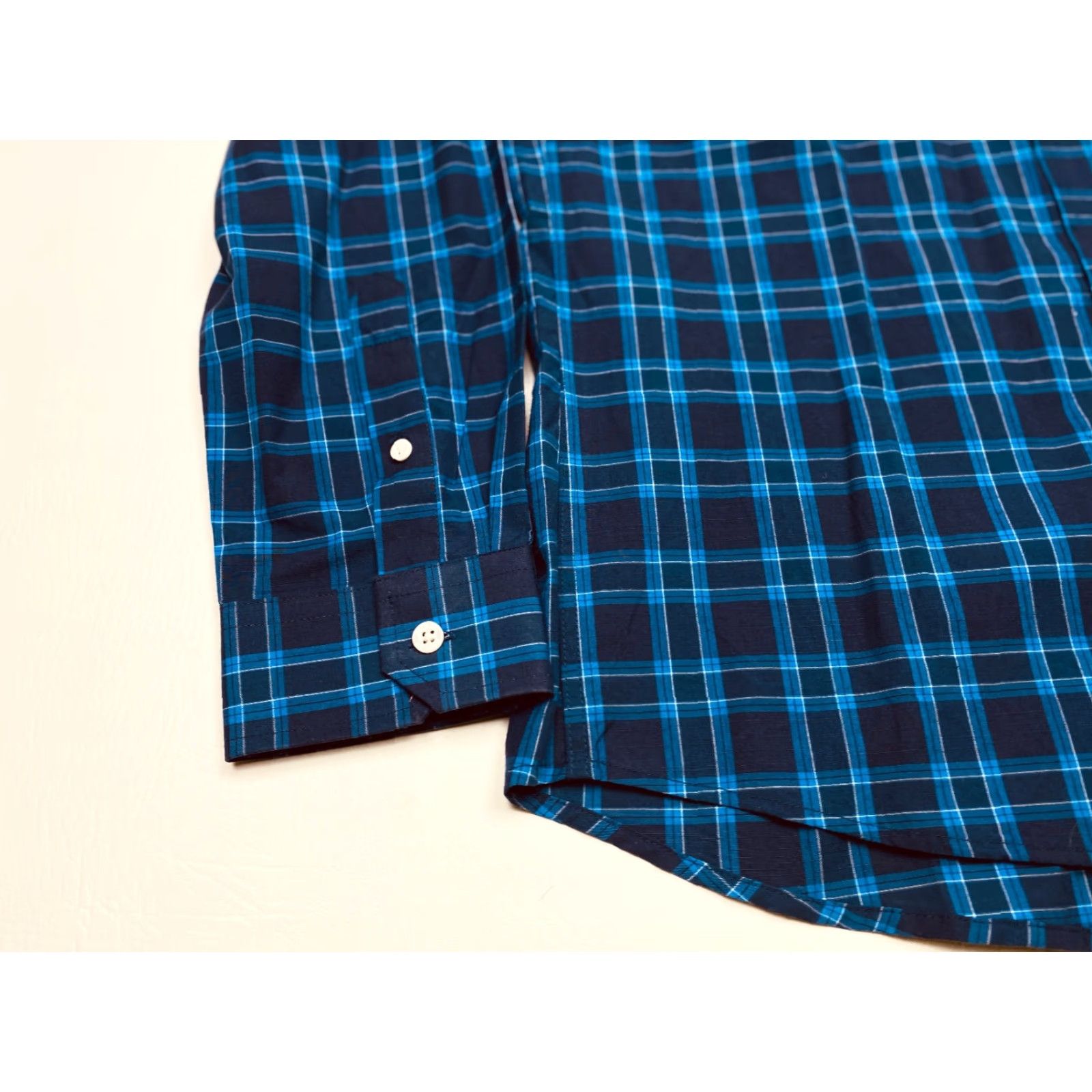 Vintage Hyden Yoo Casual Shirt Mens Large Blue Plaid Long Sleeve Button-Up Cotton 7759 Size US L / EU 52-54 / 3 - 3 Thumbnail