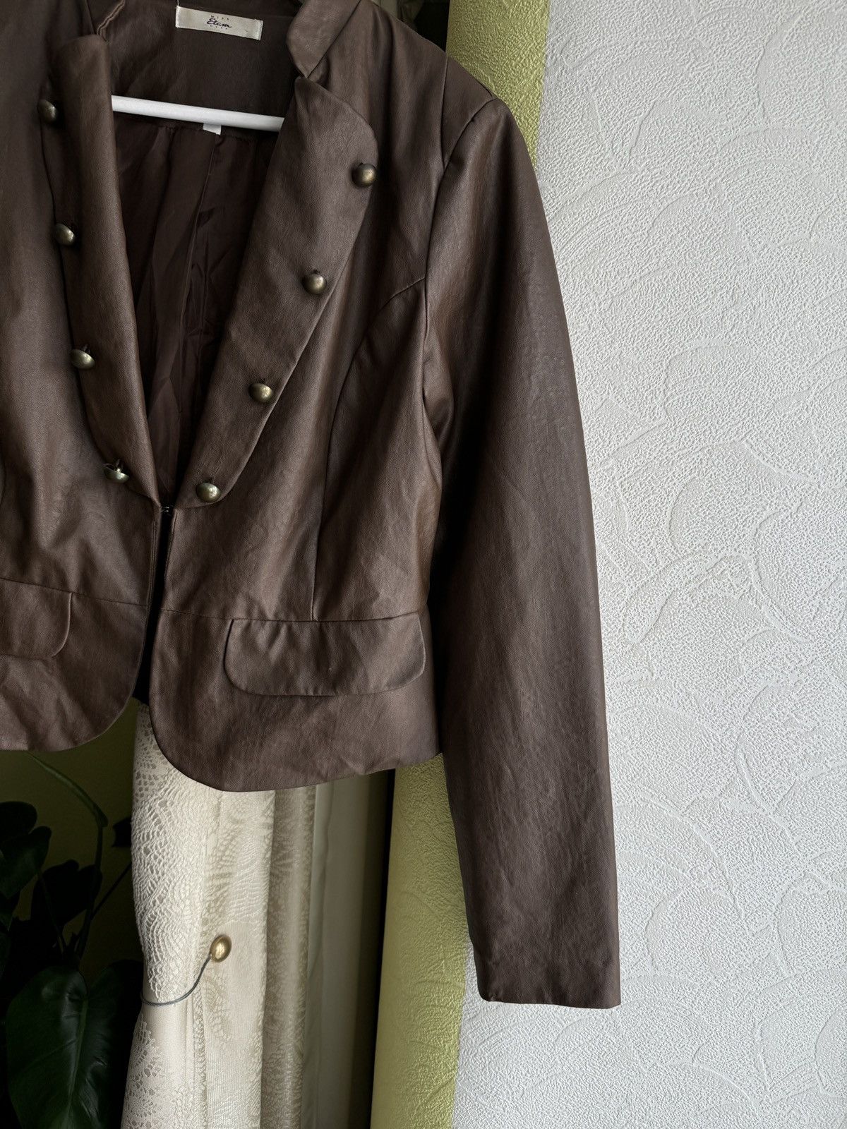 Hysteric Glamour 00s Military Napoleon Leather Blazer Jacket PPFM Style Size L / US 10 / IT 46 - 8 Thumbnail
