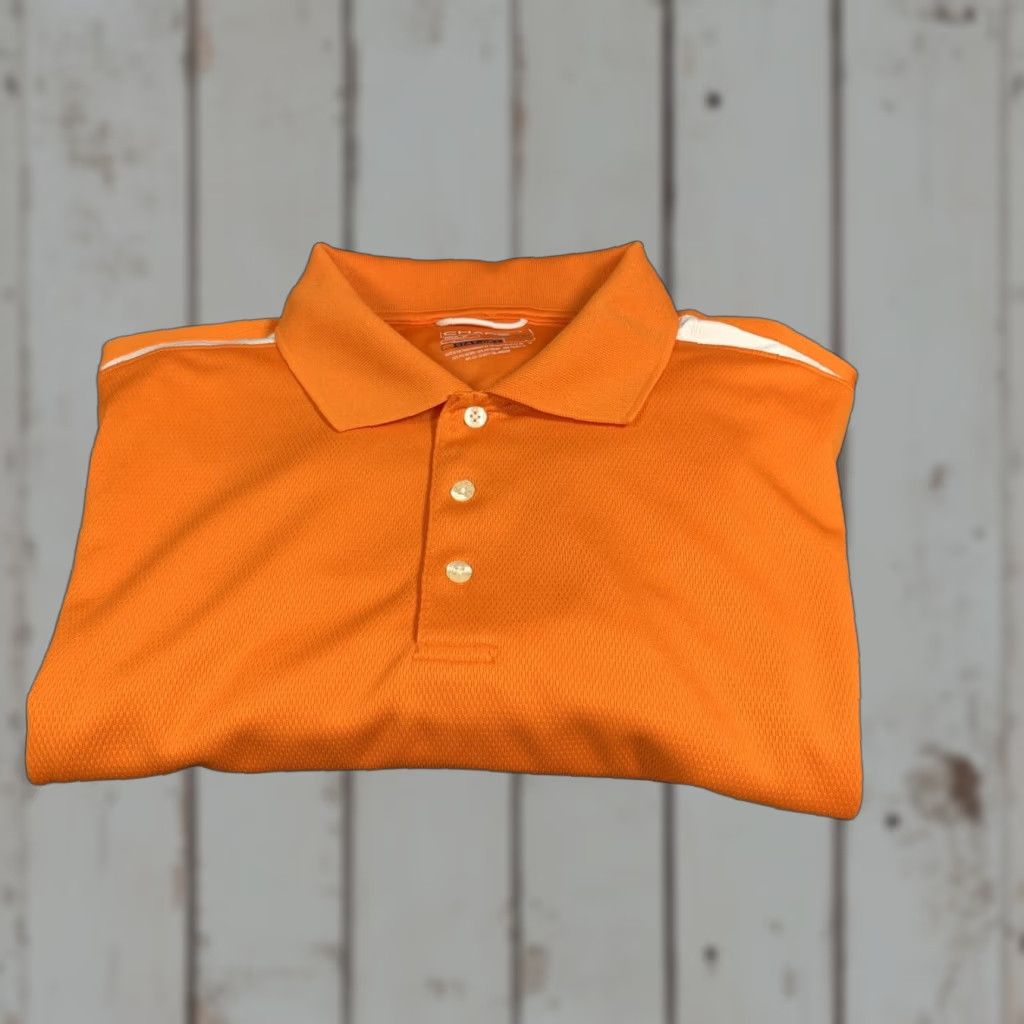 Chaps VINTAGE Chaps Golf Polo Shirt 2XL Men Stay Dry Orange White Activewear Size US XXL / EU 58 / 5 - 1 Thumbnail