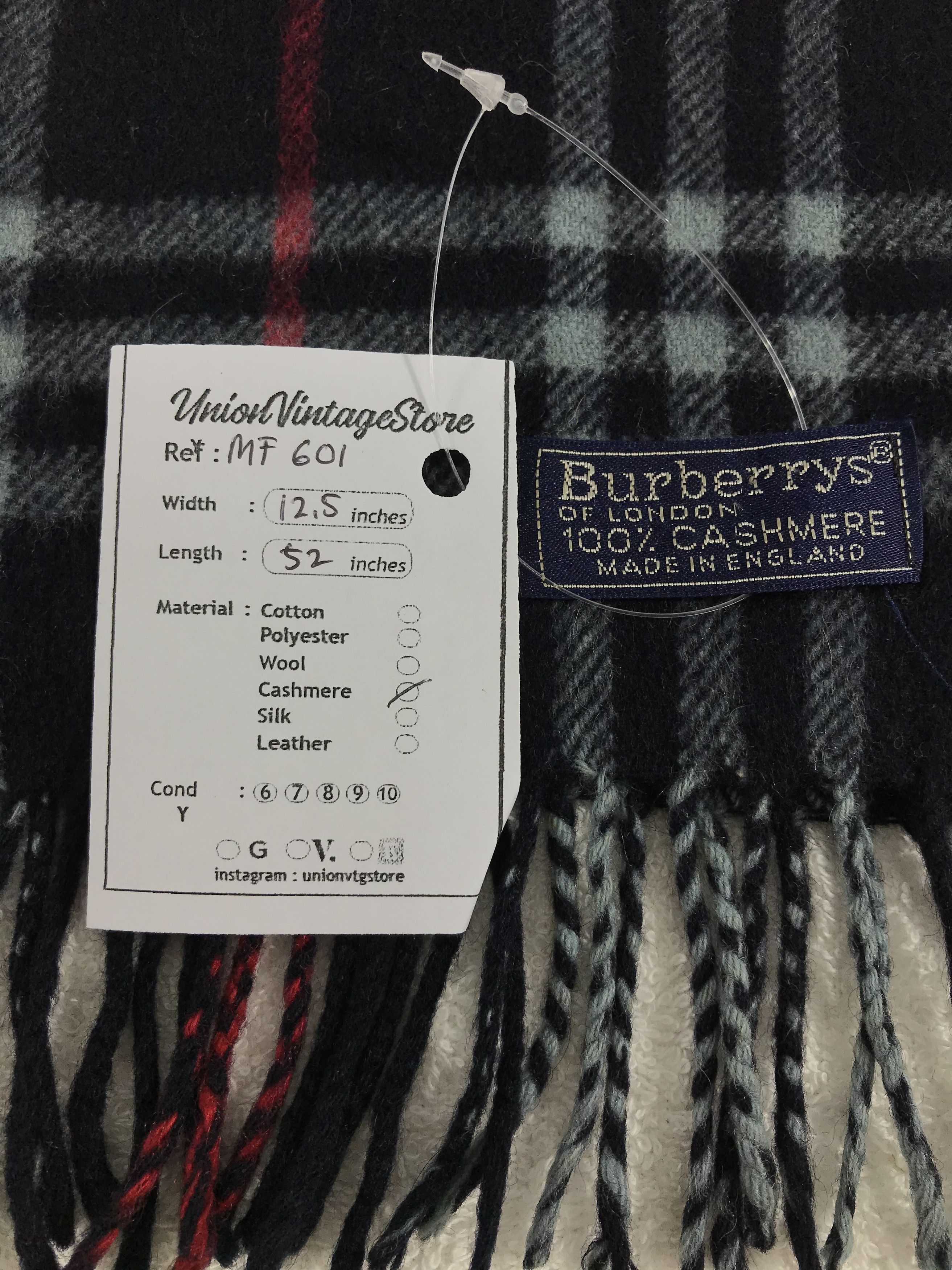 Burberry Vintage Burberry Scarf/Muffler/Neckwear MF601 Size ONE SIZE - 4 Thumbnail