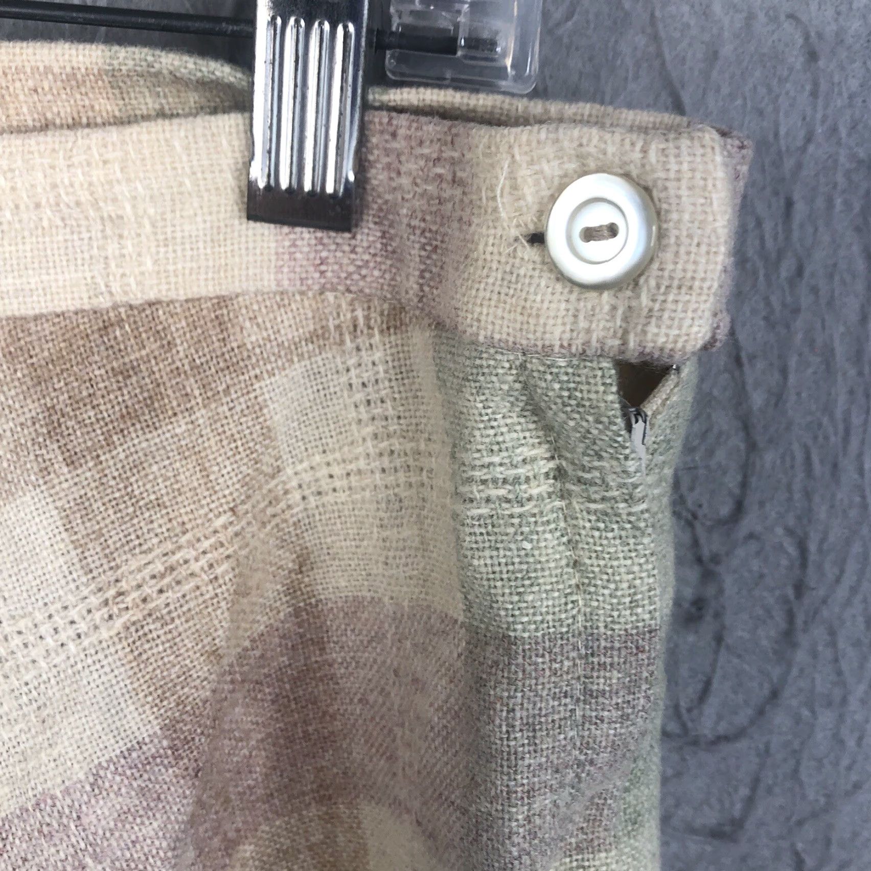 Sears VINTAGE Sears Skirt Womens Small Pastel Checks Wools Blend The Gathering 60s Size 28" / US 6 / IT 42 - 6 Thumbnail