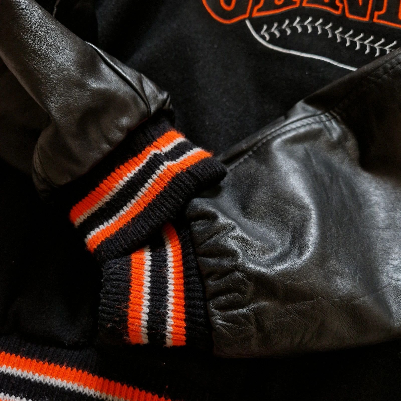 MLB san francisco giants mlb varsity leather jacket college Size US M / EU 48-50 / 2 - 6 Thumbnail