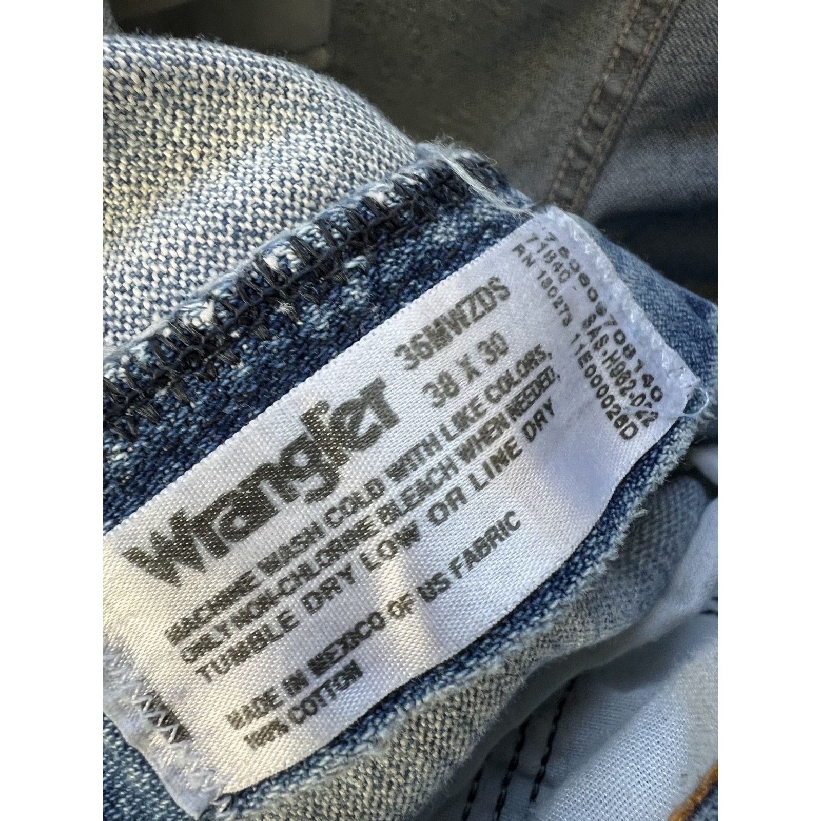 Wrangler Wrangler MWZ Slim Fit Cowboy Blue Denim Jeans Men's Size 36x Size US 36 / EU 52 - 5 Thumbnail