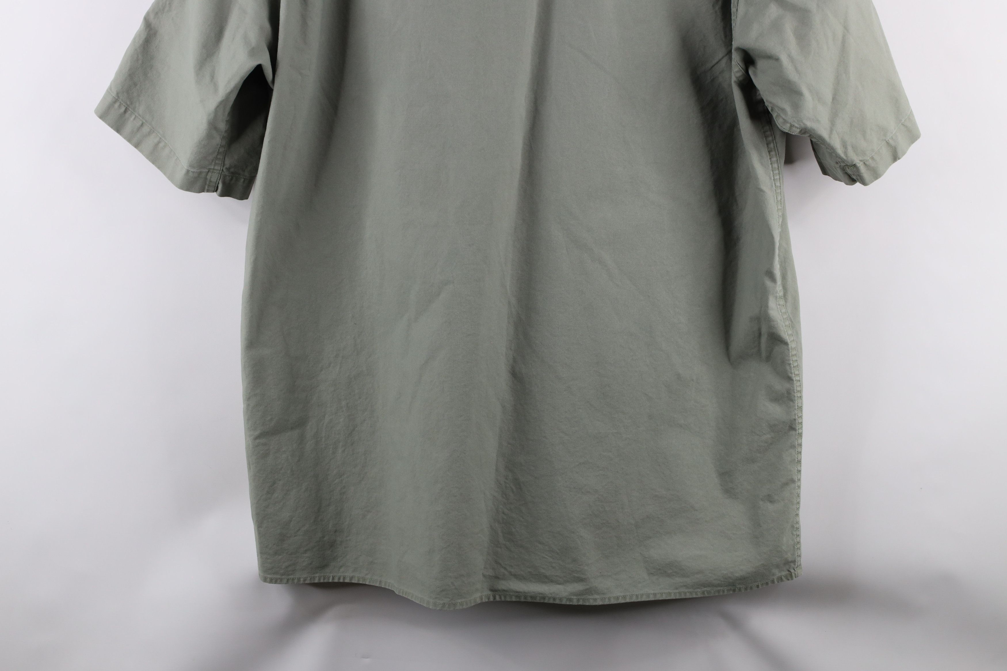 Cabelas × Vintage Vintage Cabelas Short Sleeve Safari Bush Button Shirt Green Size US L / EU 52-54 / 3 - 11 Thumbnail