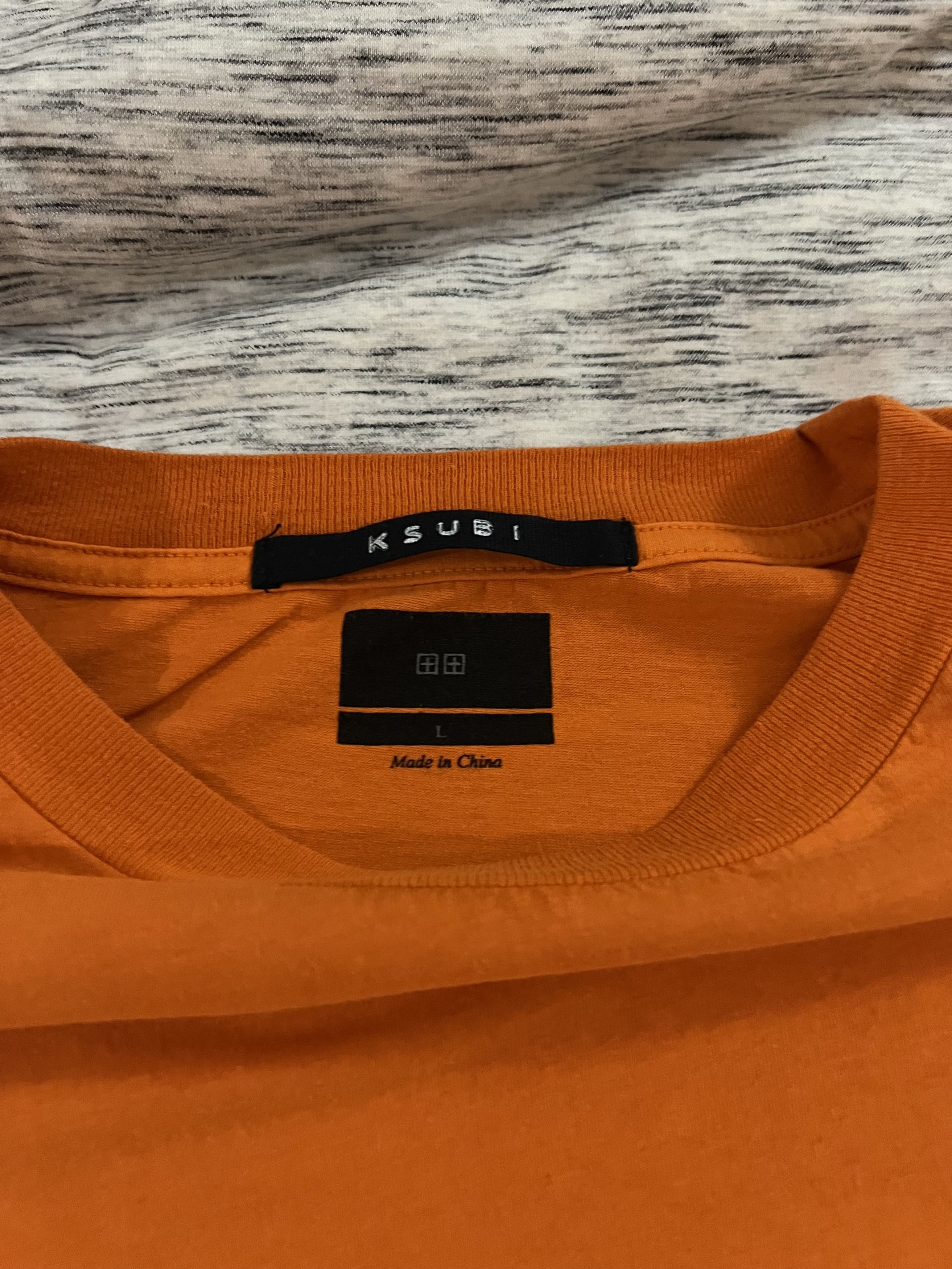 Ksubi Ksubi Orange Machine Hazard Long Sleeve T-Shirt Size US L / EU 52-54 / 3 - 3 Thumbnail