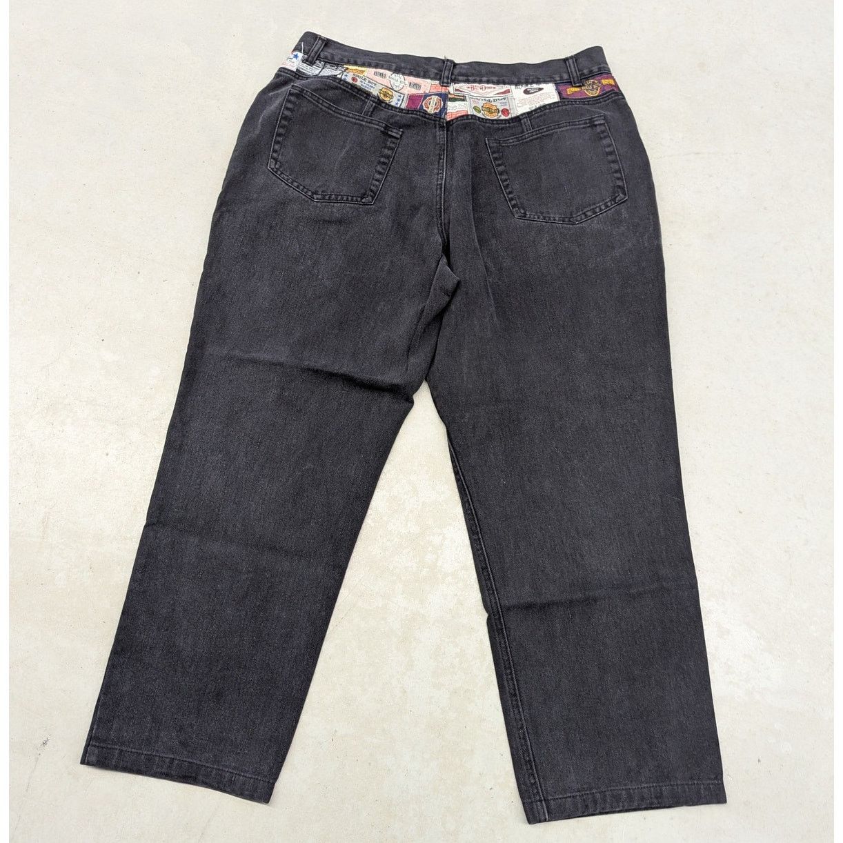Bugle Boy × Vintage Vintage Bugle Boy Back patches black denim jeans Size US 36 / EU 52 - 1 Thumbnail