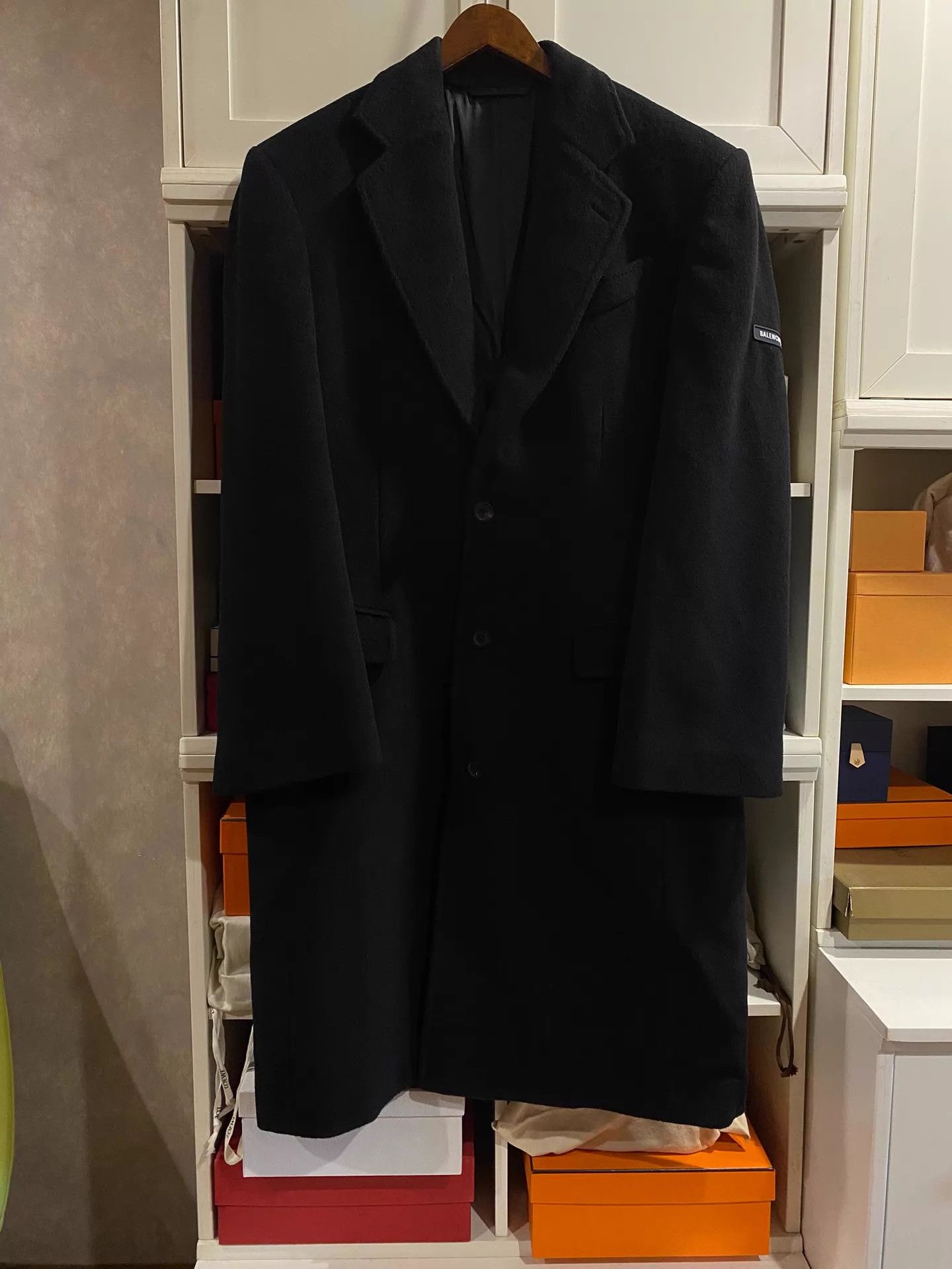 Balenciaga Balenciaga Classic Oversized Wool Unisex Coat Size 1 Size US S / EU 44-46 / 1 - 1 Thumbnail