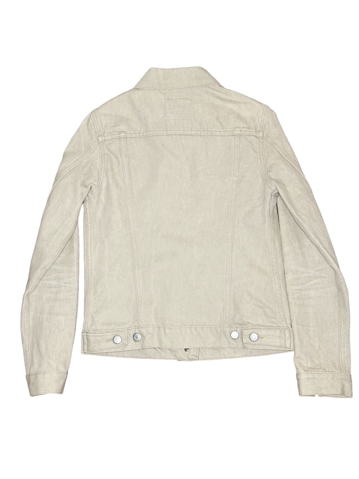 Helmut Lang 90s Helmut Lang Denim Trucker Jacket Beige Size US XS / EU 42 / 0 - 2 Thumbnail