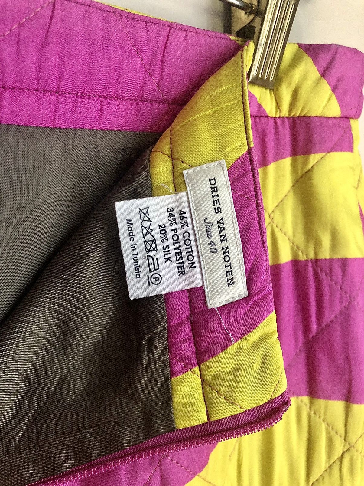 Dries Van Noten Dries Van Noten Runway AW14 Quilted Psychedelic Skirt Size 27" / US 4 / IT 40 - 18 Thumbnail