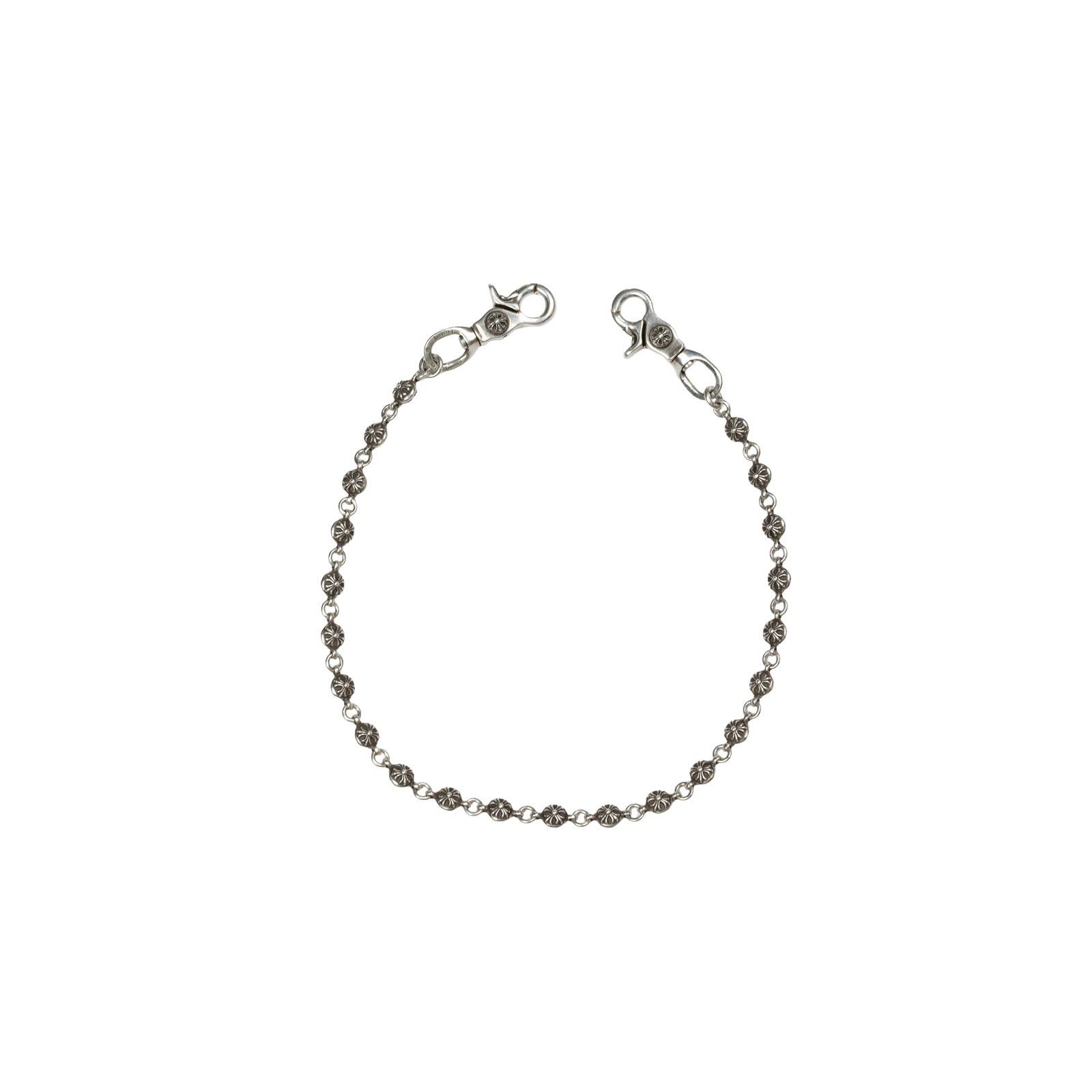 Chrome Hearts Double Clasp Silver Cross Ball Wallet Chain Size ONE SIZE - 1 Thumbnail