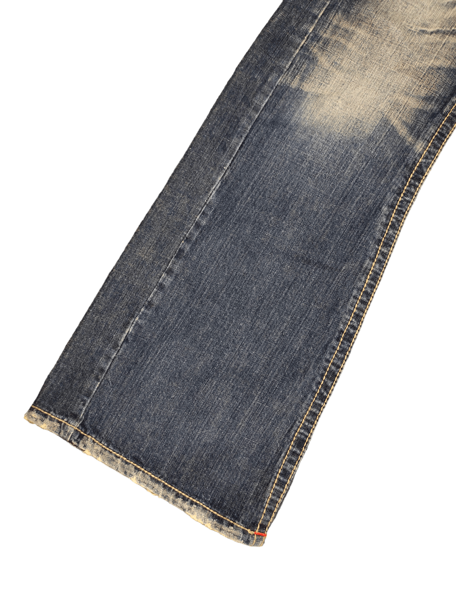 Le Grande Bleu (L.G.B.) Flare Jeans 5 Japan Distress Faded Low Rise Boot Cut Y2k Goa Size US 28 / EU 44 - 9 Thumbnail