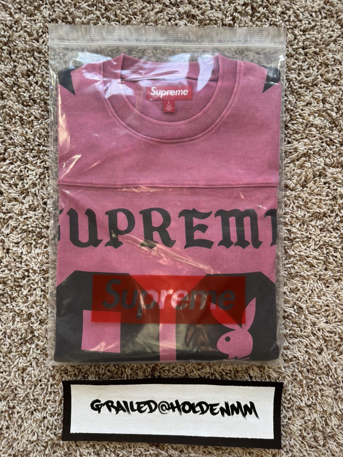 Supreme ® Playboy ® L/S Football Top Pink