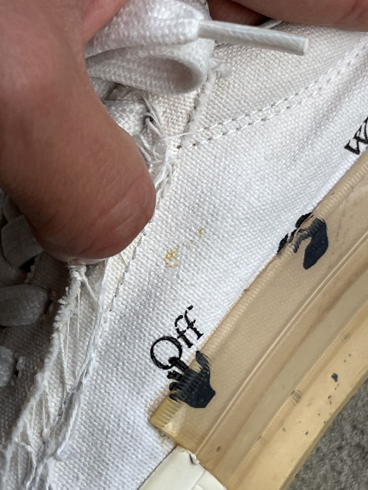 Off-White Off-White Vulcanized Canvas Distressed Low-top Sneakers Y2K Size US 6 / EU 39 - 12 Thumbnail