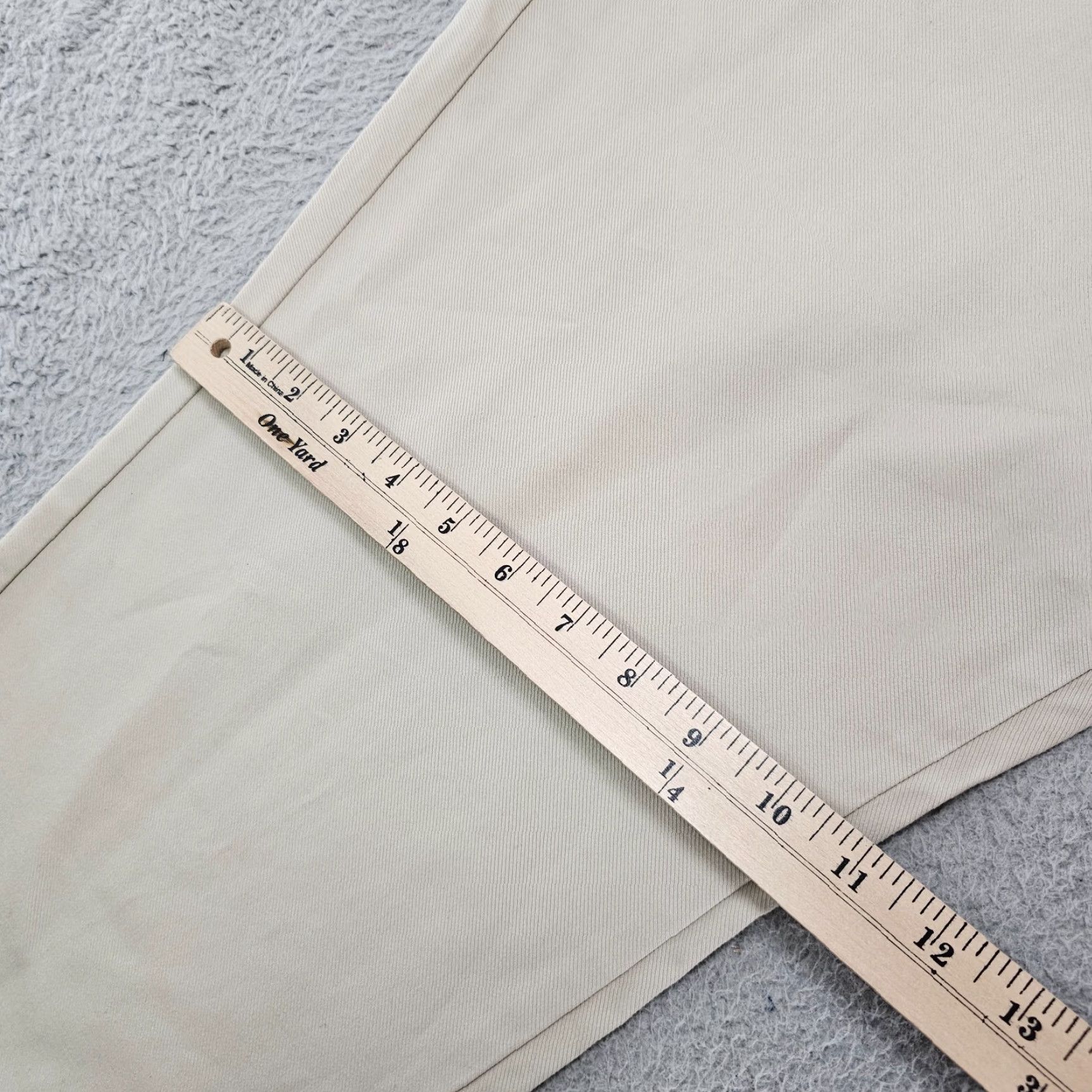 Vintage Perk Pants Mens Size 42x30 Beige Slim Fit Stretch Cotton Chino Casual Flat Front Size US 42 / EU 58 - 5 Thumbnail