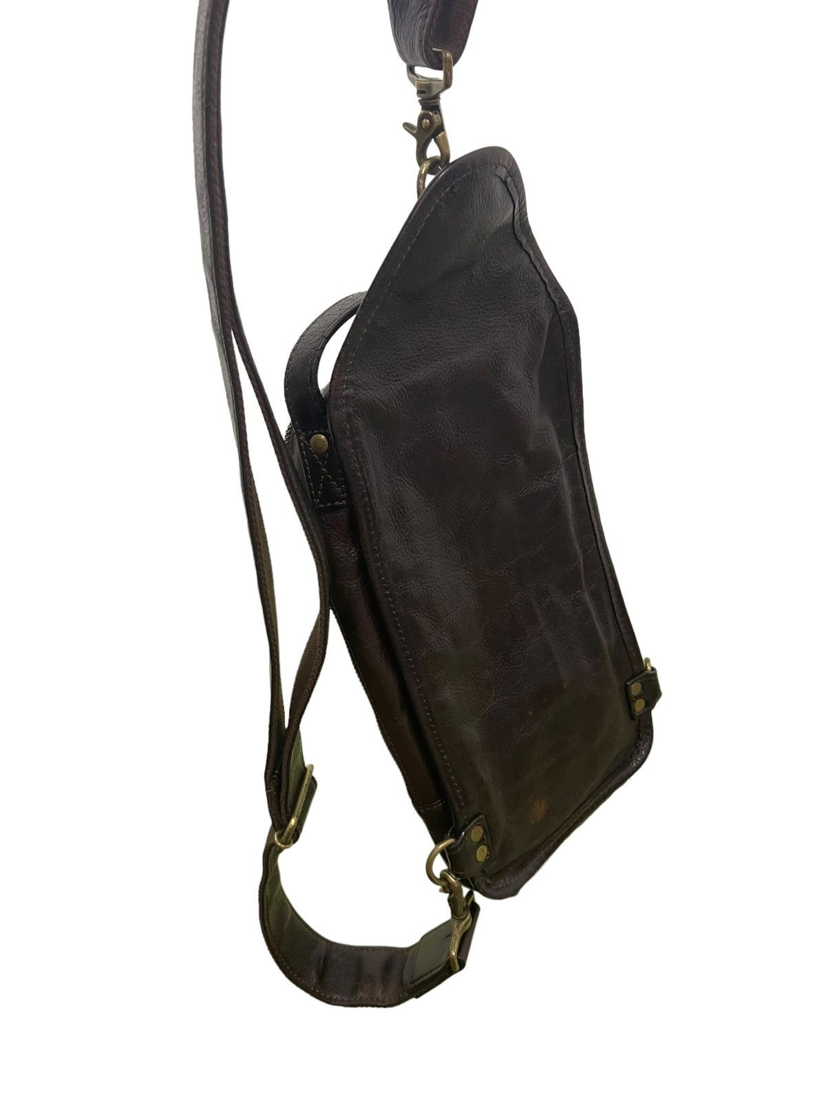 Genuine Leather Cross Body Full Leather Chelica Patina 3🟩 Size ONE SIZE - 4 Thumbnail
