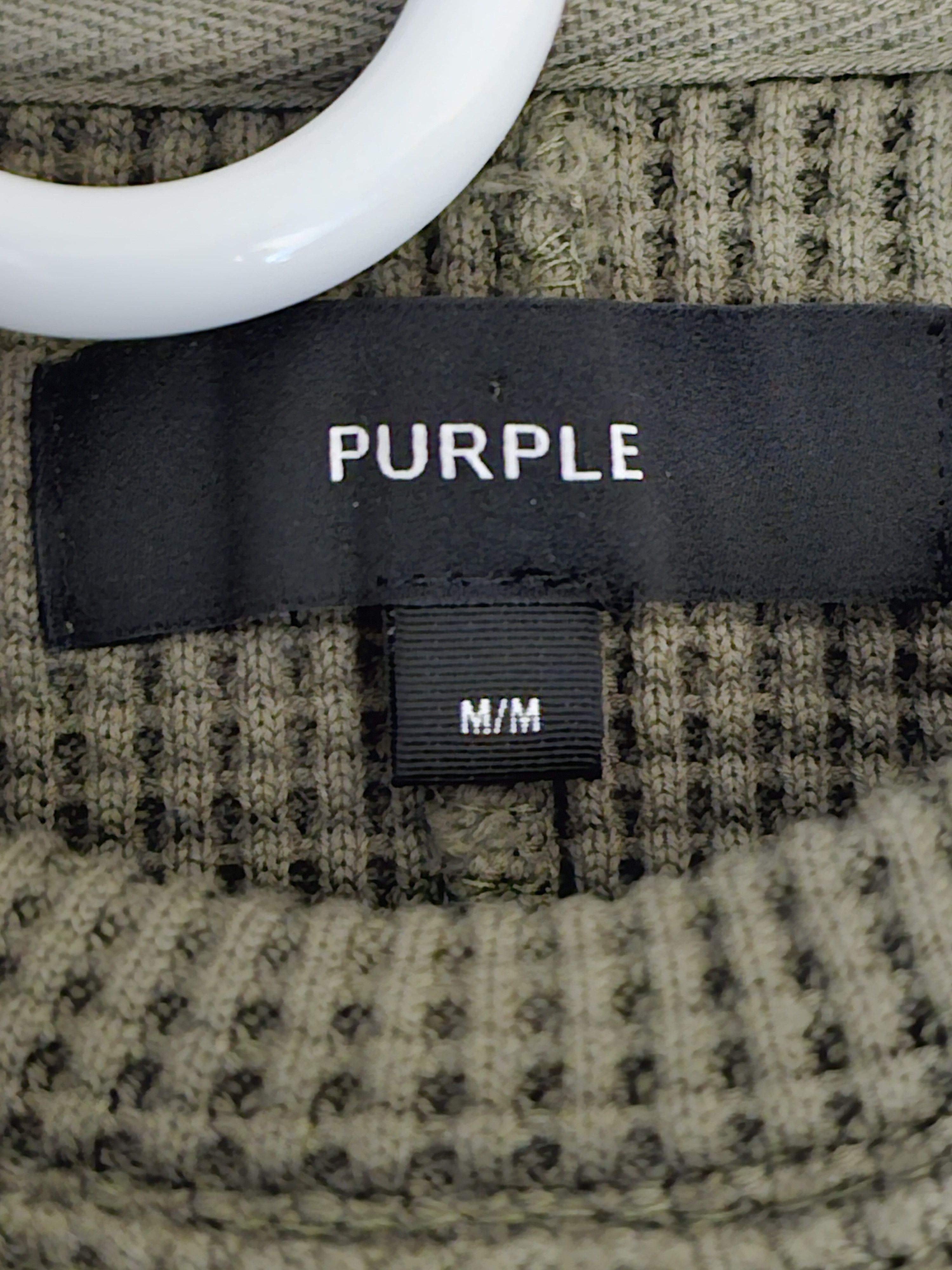Purple Brand Purple Brand Crystal Embellished Logo Knit Sweater Size US M / EU 48-50 / 2 - 17 Thumbnail