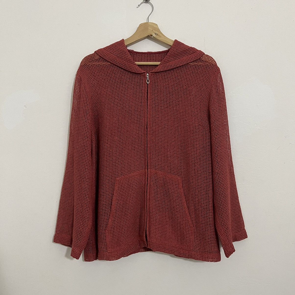 Vintage 90s Leilian fish net mesh Hoodie