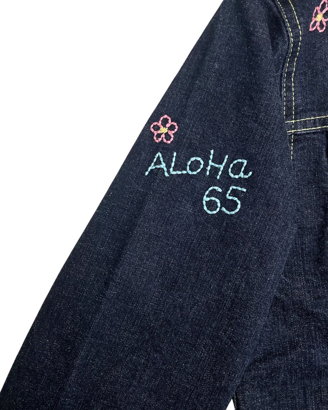 Japanese Brand Daisy Lovers Denim Jacket Lani Kun Monkey Embroidery Y2K Size S / US 4 / IT 40 - 7 Thumbnail