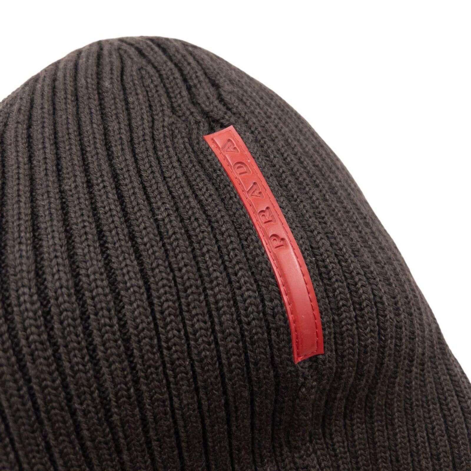 Prada Vintage 2000s Prada Sport Ribbed Knit Beanie Hat Size ONE SIZE - 3 Thumbnail